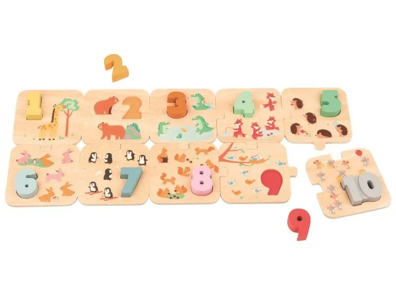 Spielba Holzspielwaren Puzzle Zahlen 1 - 10 Spielba Holzspielwaren Puzzle Zahlen 1 - 10
