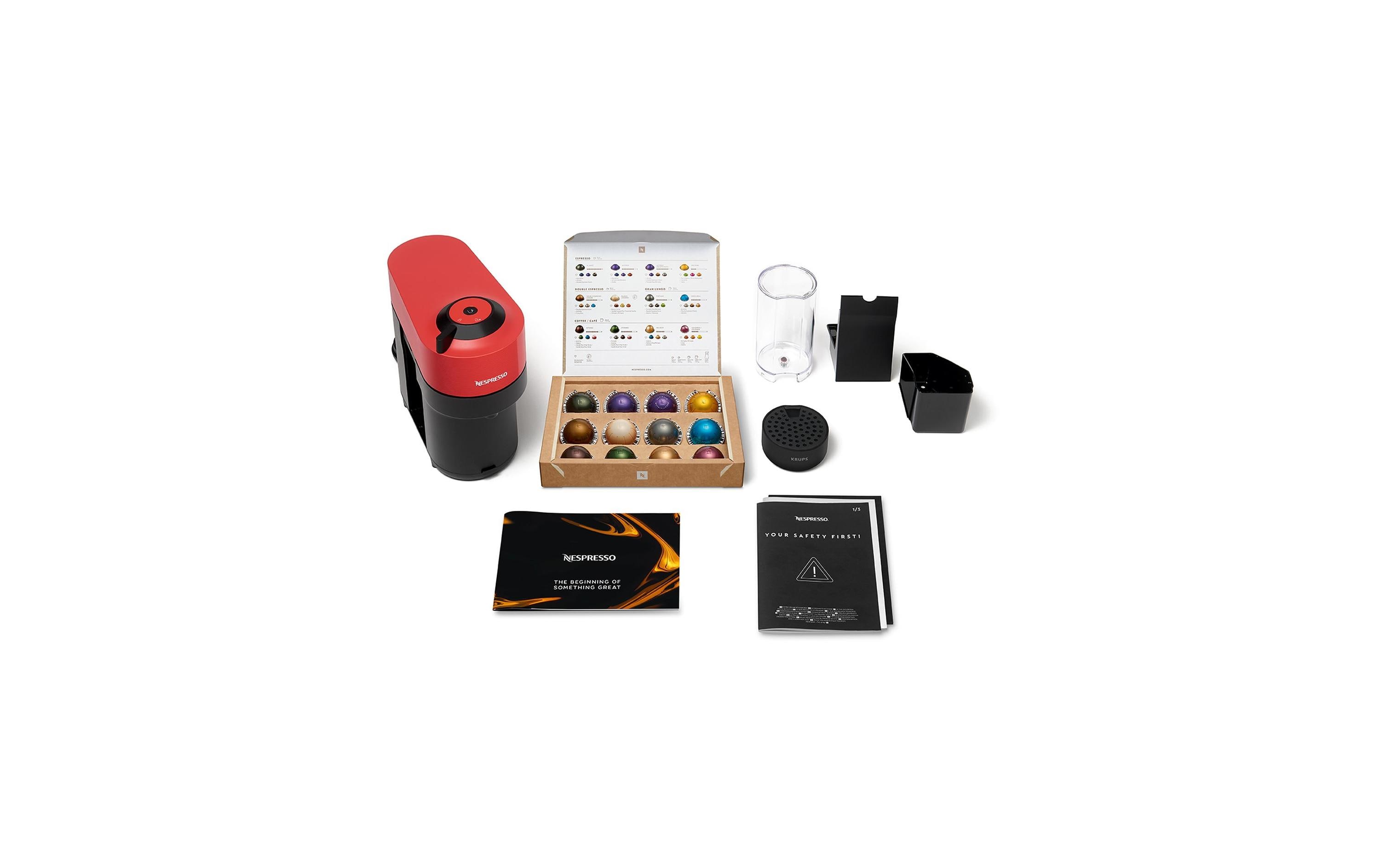 Krups Kaffeemaschine Nespresso Vertuo Pop XN9205 Spicy Red Krups Kaffeemaschine Nespresso Vertuo Pop XN9205 Spicy Red