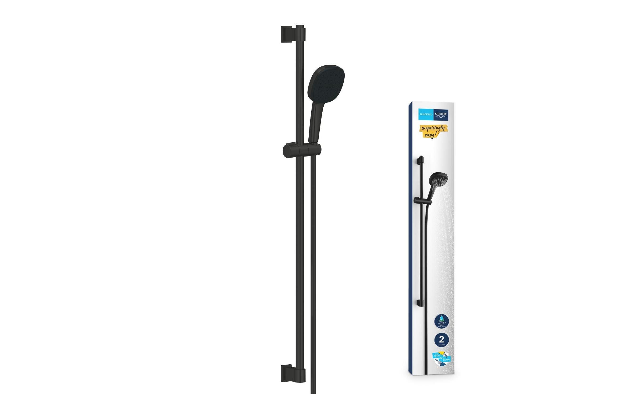 GROHE Vitalio Comfort 110 Brausestangenset Mattschwarz