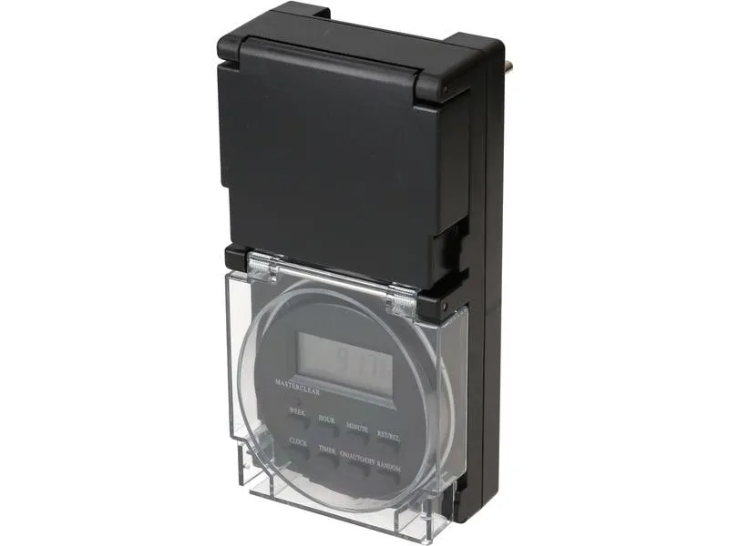 Max Hauri Zeitschaltuhr IP55 Digital, Schwarz Max Hauri Zeitschaltuhr IP55 Digital, Schwarz