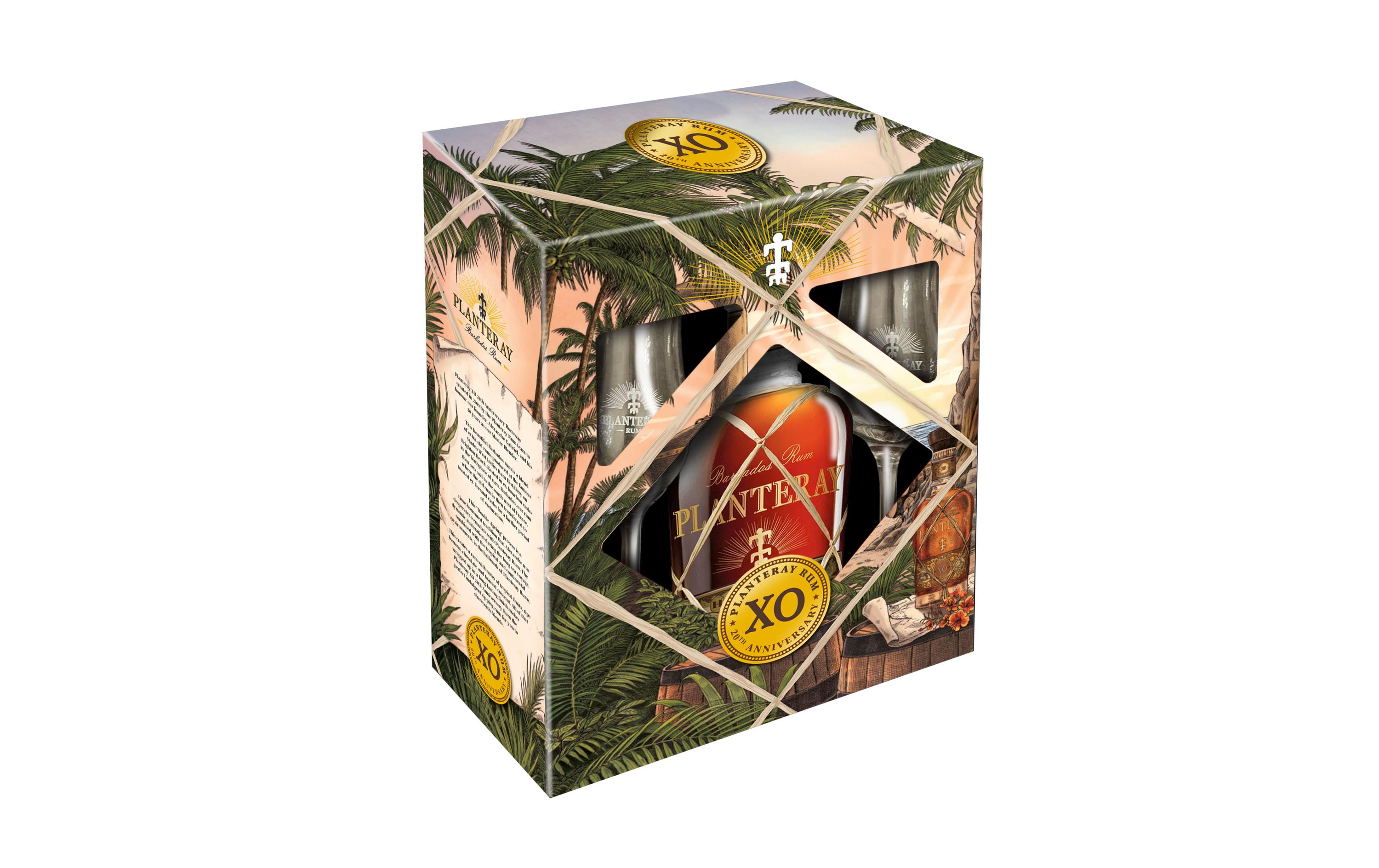 Planterey Geschenkset Rum XO 20th Anniversary 0.7 l & 2 Gläser