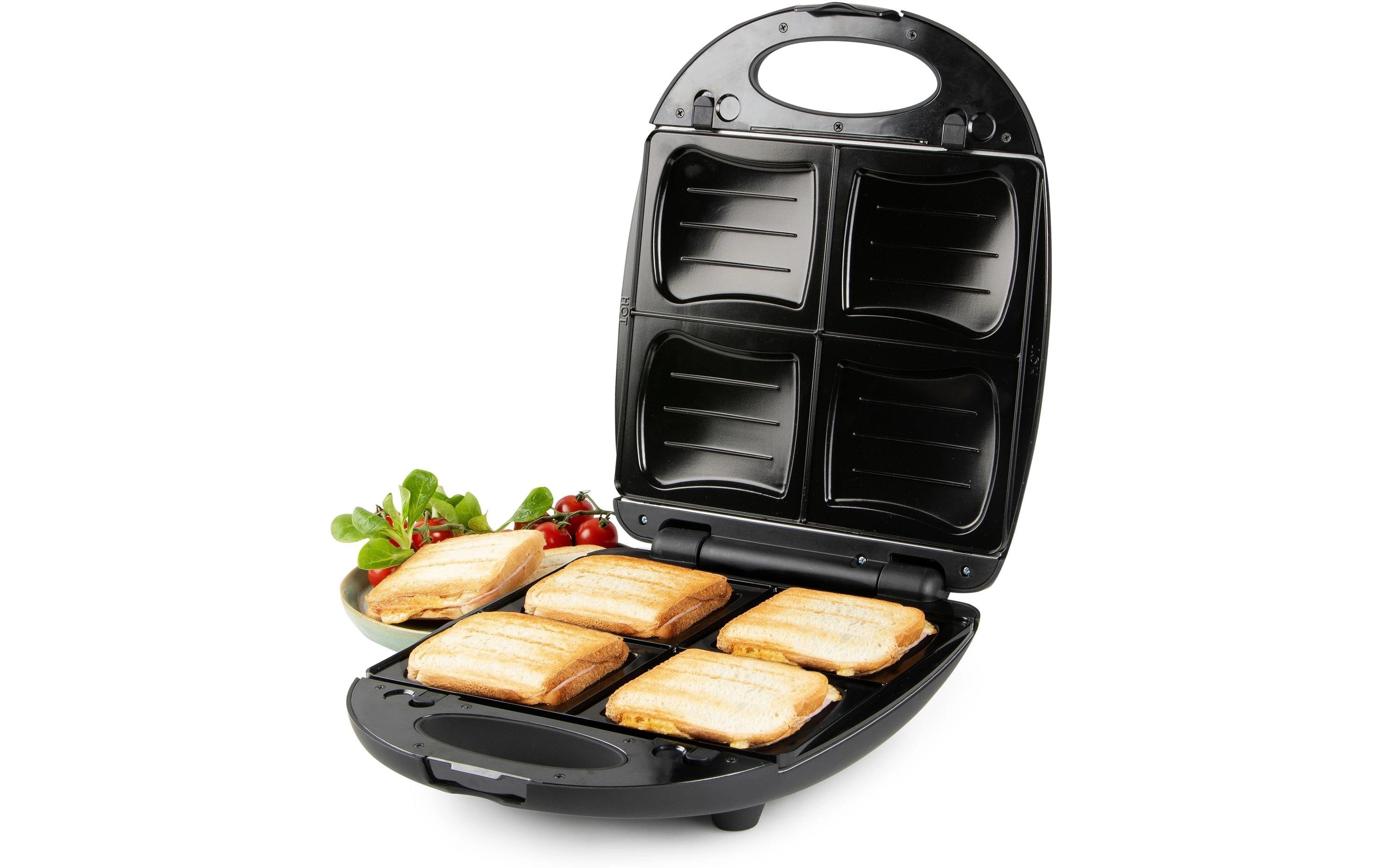 Domo Sandwichmaker und Waffeleisen Schwarz