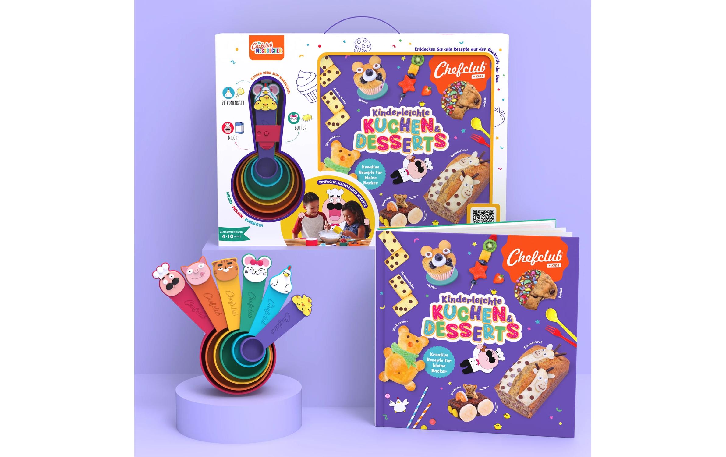 Chefclub Rezeptbuch Kuchen & Desserts 6er Set, Mehrfarbig
