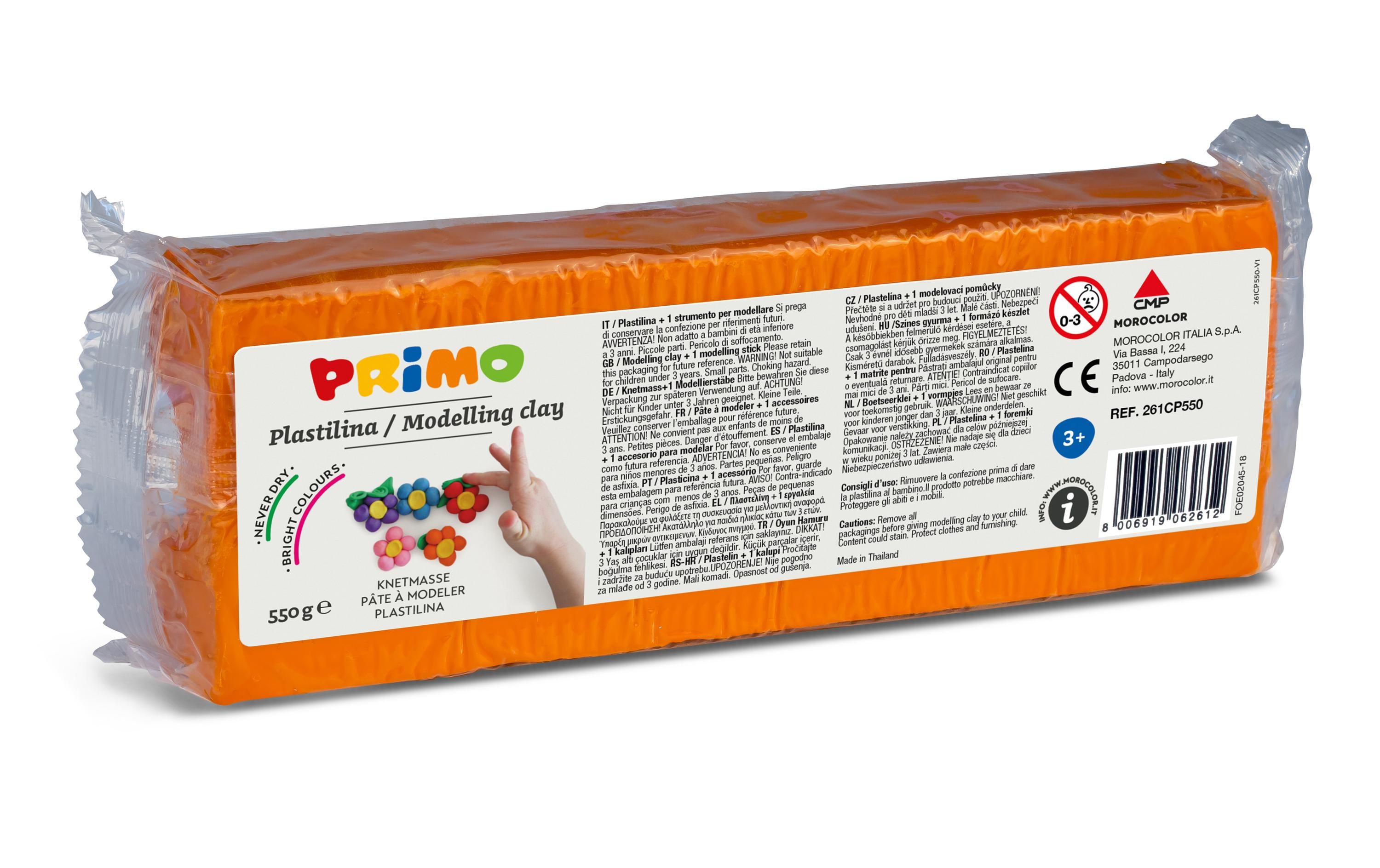 Primo Knetmasse 550 g, Orange