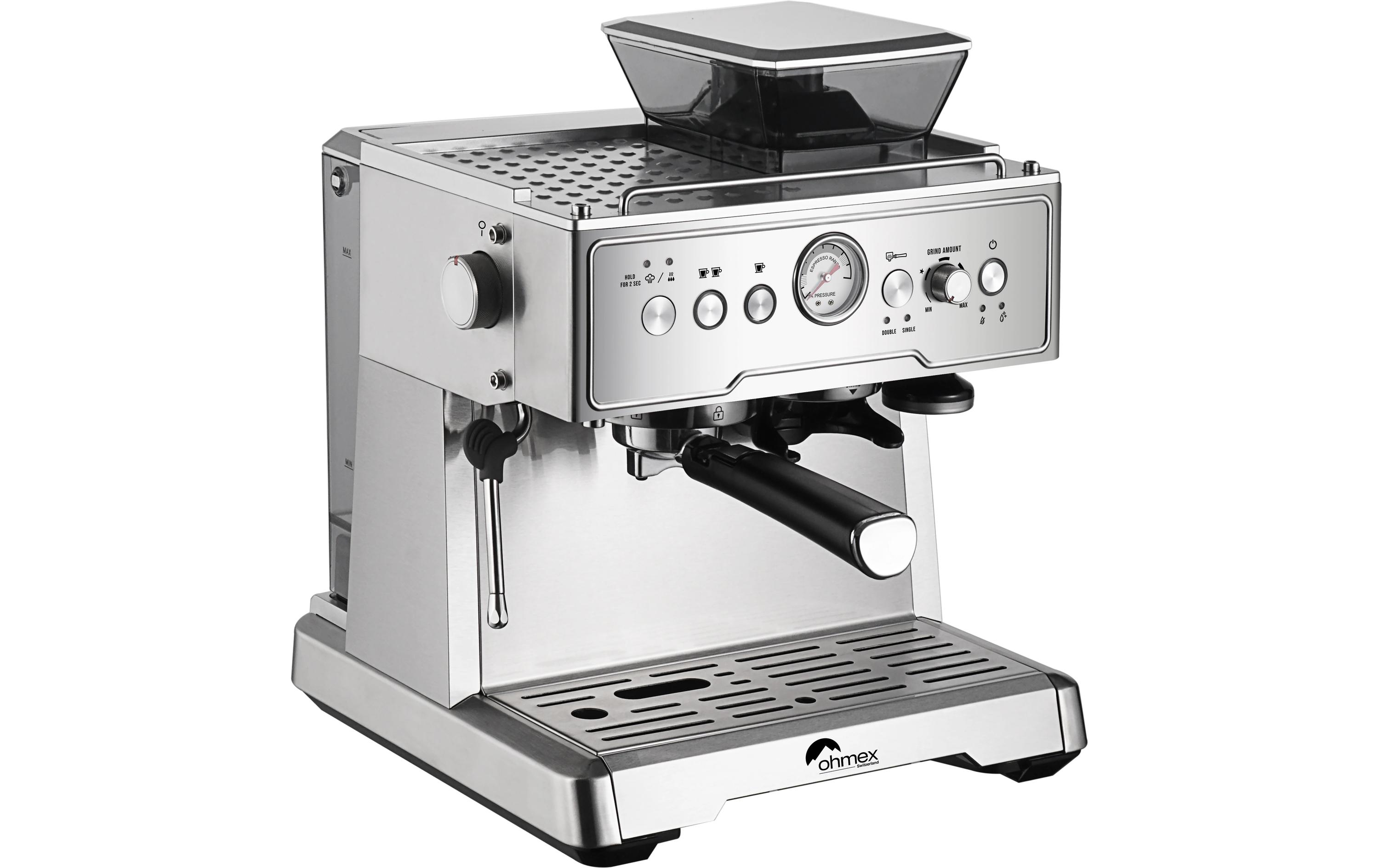 OHMEX Siebträgermaschine OHM-XPS-7303 Edelstahl