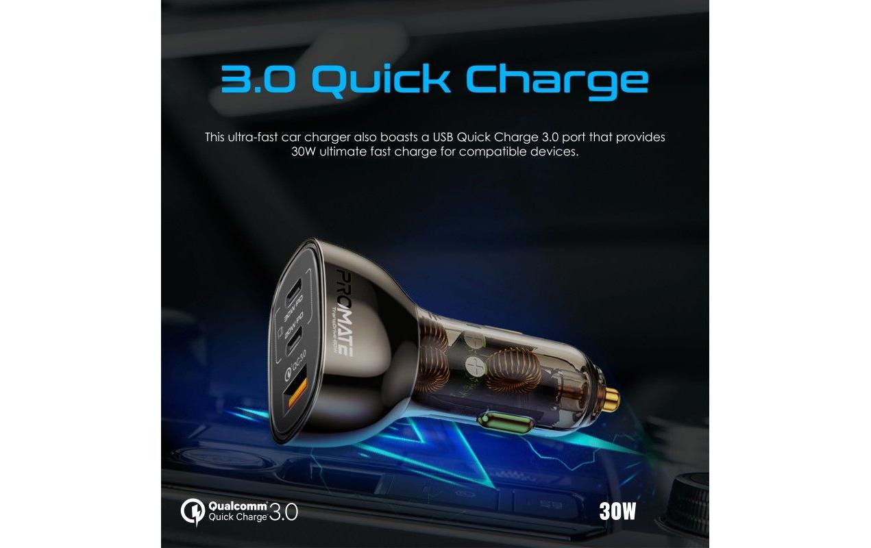 Promate Autoladegerät ProMate TransDrive-80W USB