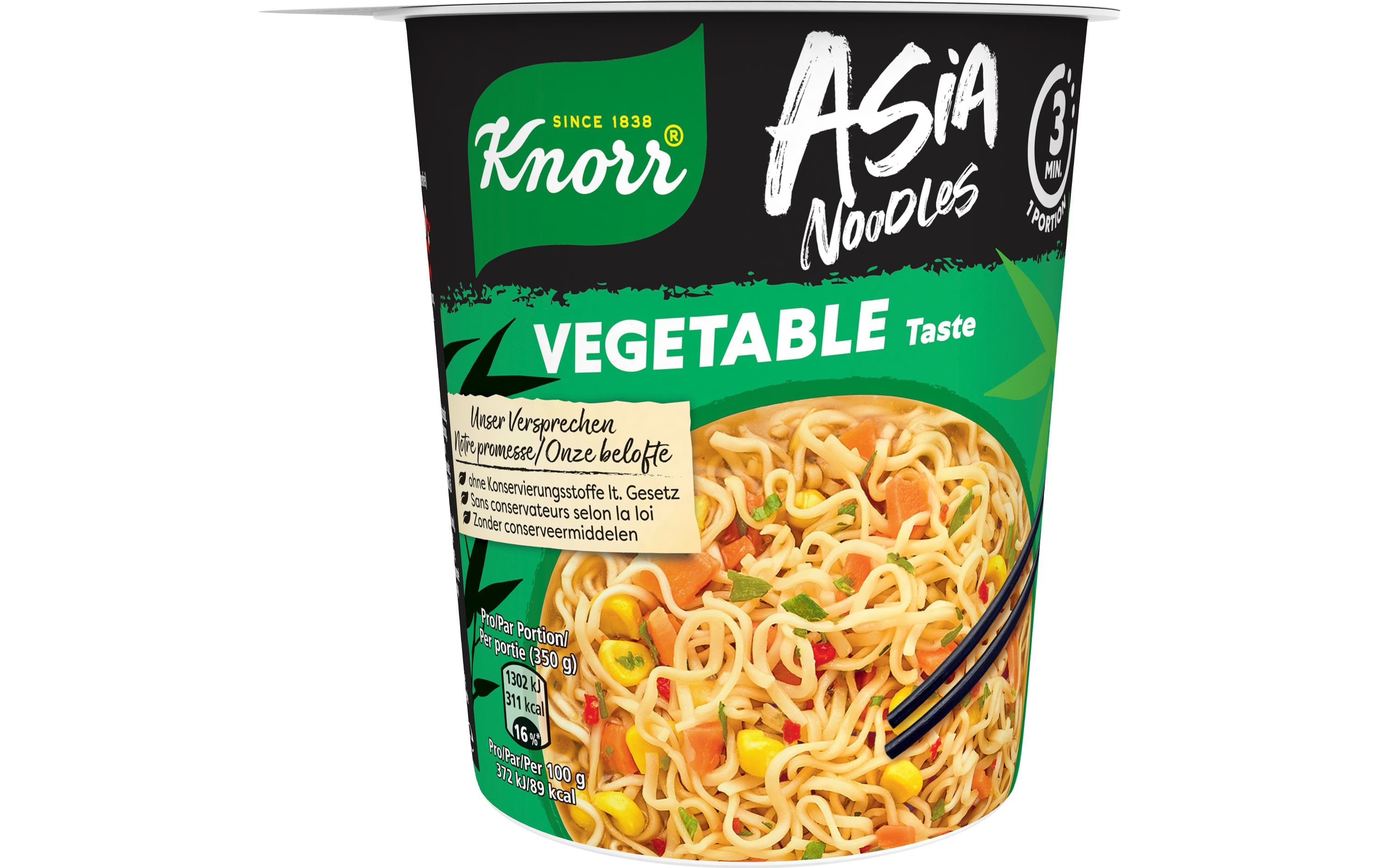 Knorr Becher Asia Noodles Vegetable 65 g Knorr Becher Asia Noodles Vegetable 65 g