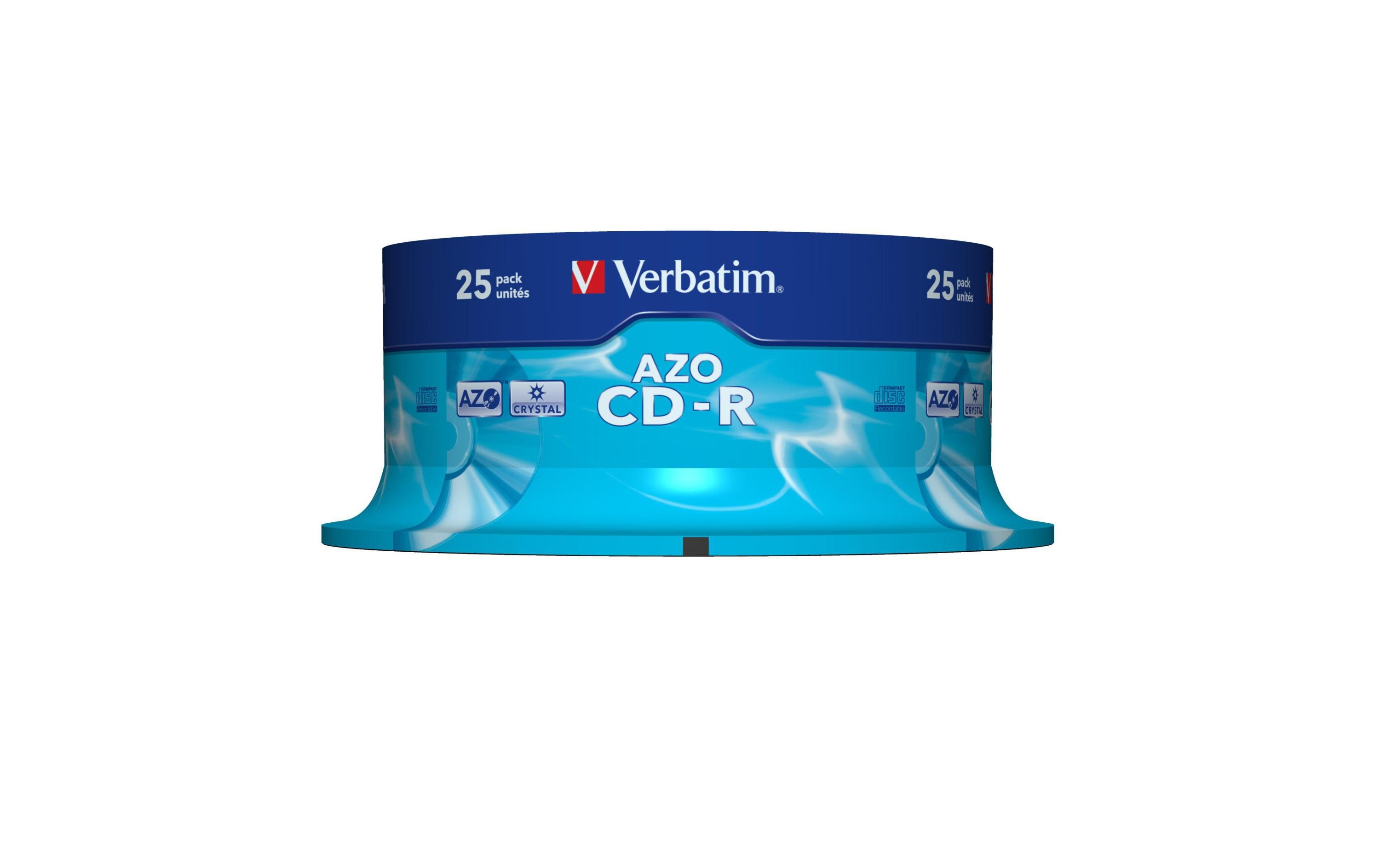 Verbatim CD-R AZO 0.7 GB, Spindel (25 Stück) Verbatim CD-R AZO 0.7 GB, Spindel (25 Stück)