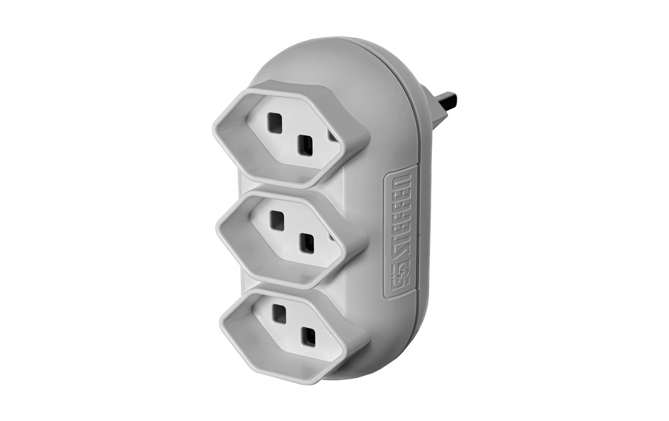 STEFFEN Mehrfachstecker Strong 3x T23, Weiss