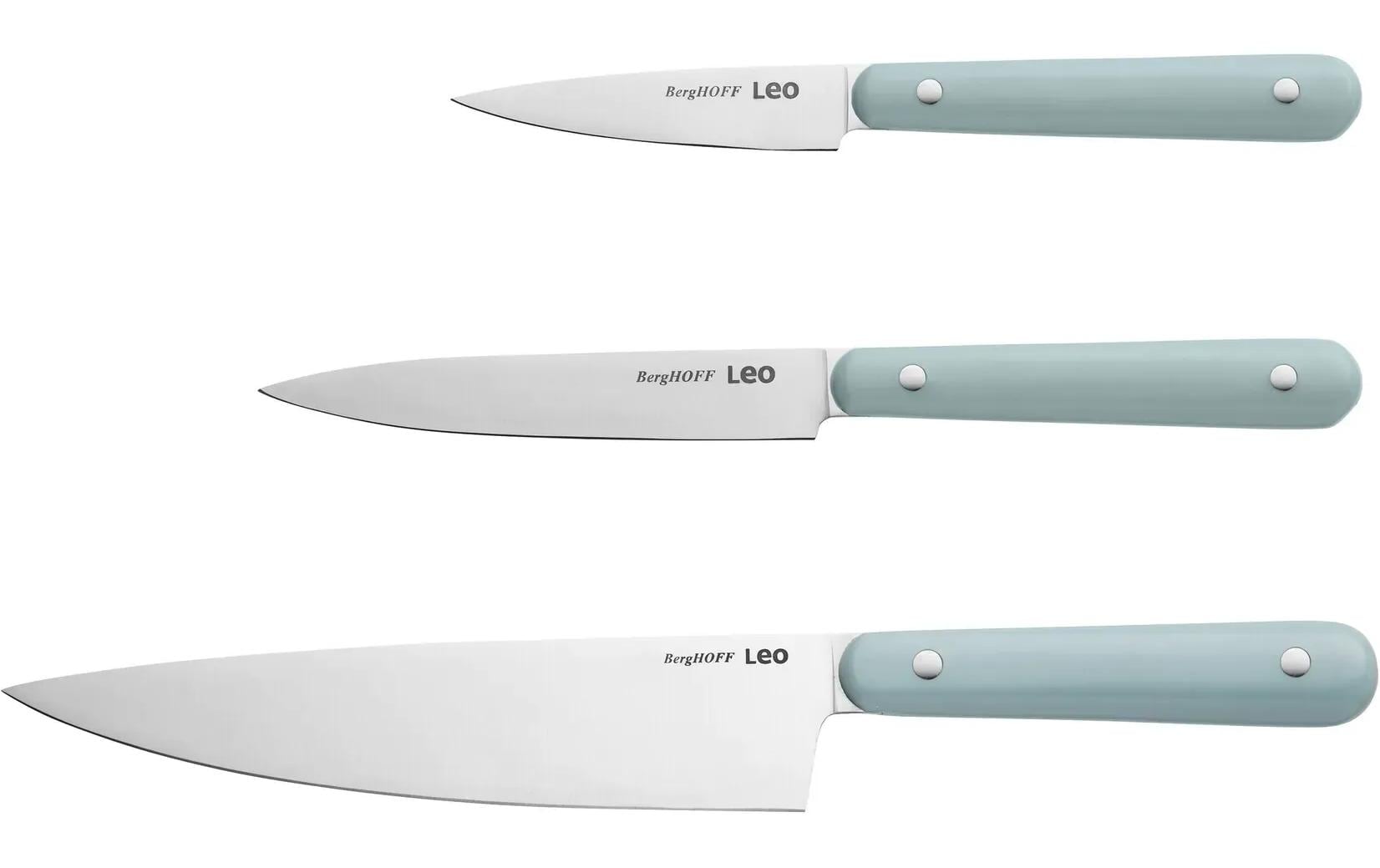 BergHOFF Messer-Set Leo Glints Slate 3-teilig
