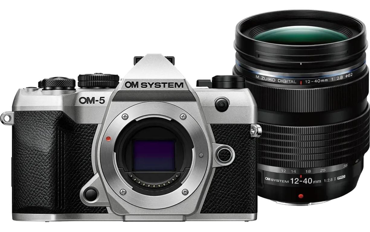 OM-System Fotokamera OM-5 Mark II Silber + 12-40 mm F2.8 PRO II Kit