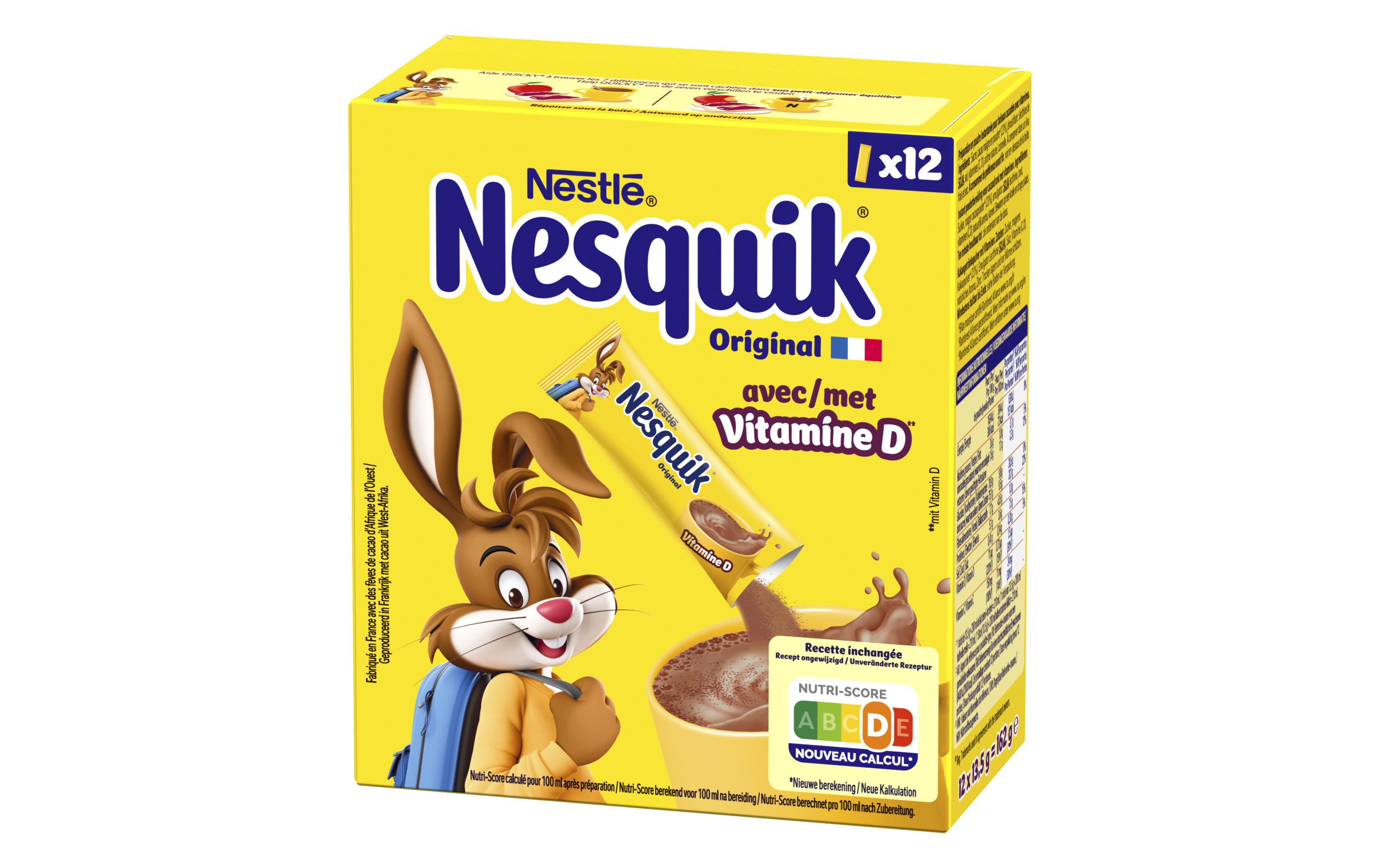Nesquik Getränk Nesquik Sticks Kakaogetränkepulver mit Vitaminen 12 x 13.5 g