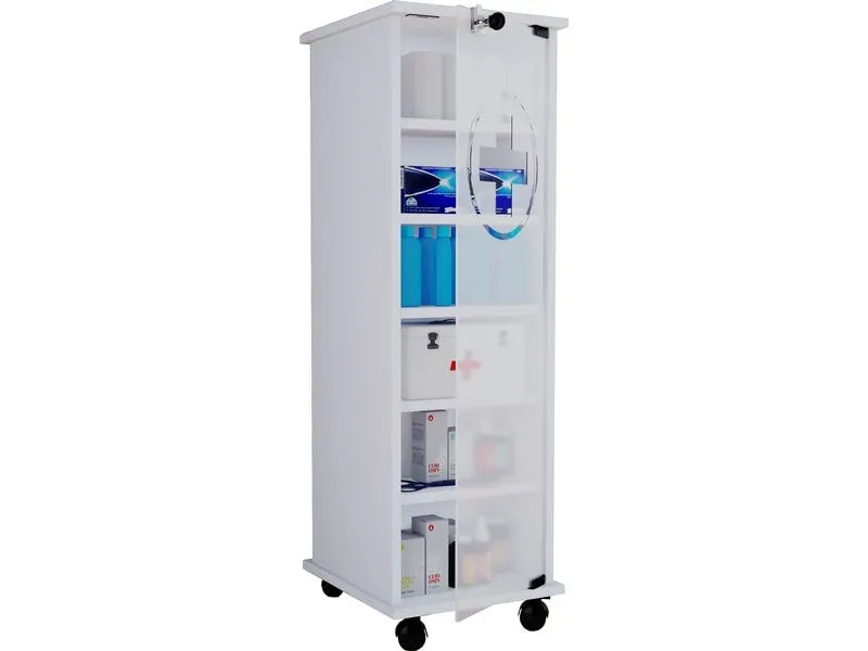 VCM Erste Hilfe Schrank Nilasu 98 x 31 x 35 cm, Weiss VCM Erste Hilfe Schrank Nilasu 98 x 31 x 35 cm, Weiss