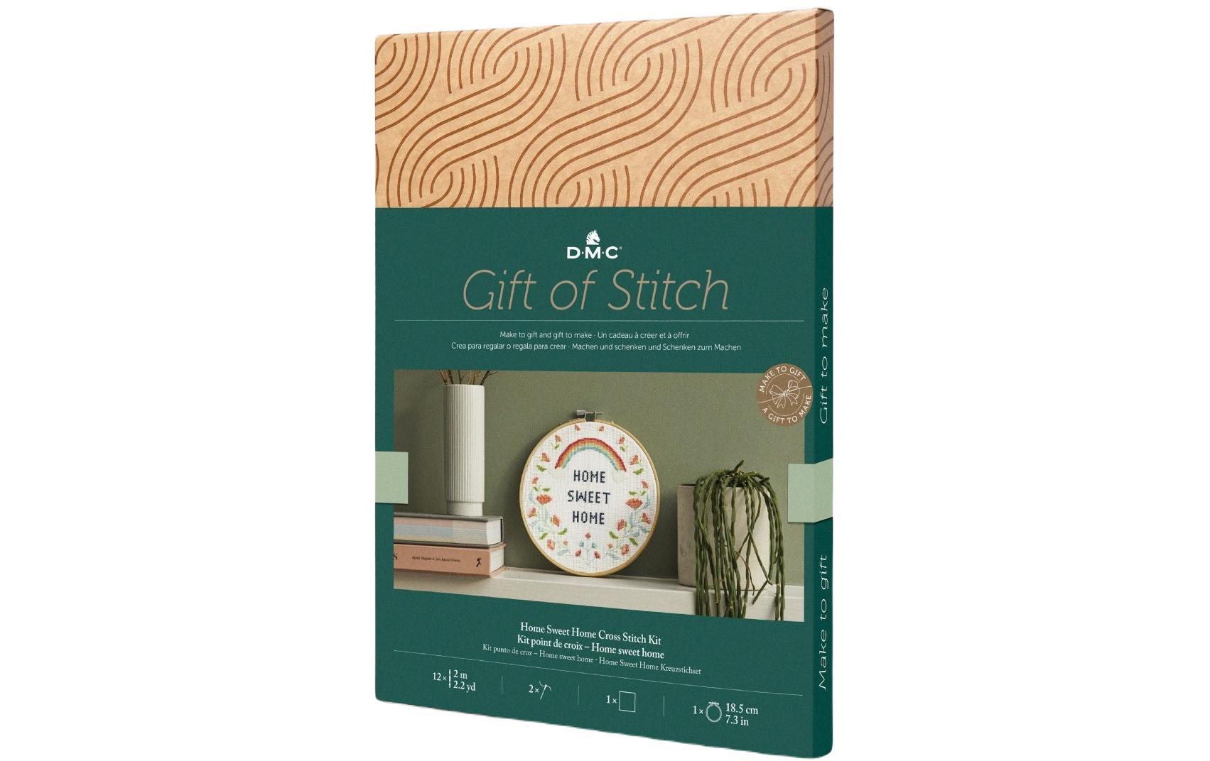 DMC Stickset Gift of Stitch Home Sweet Home, Ø 18.5 cm
