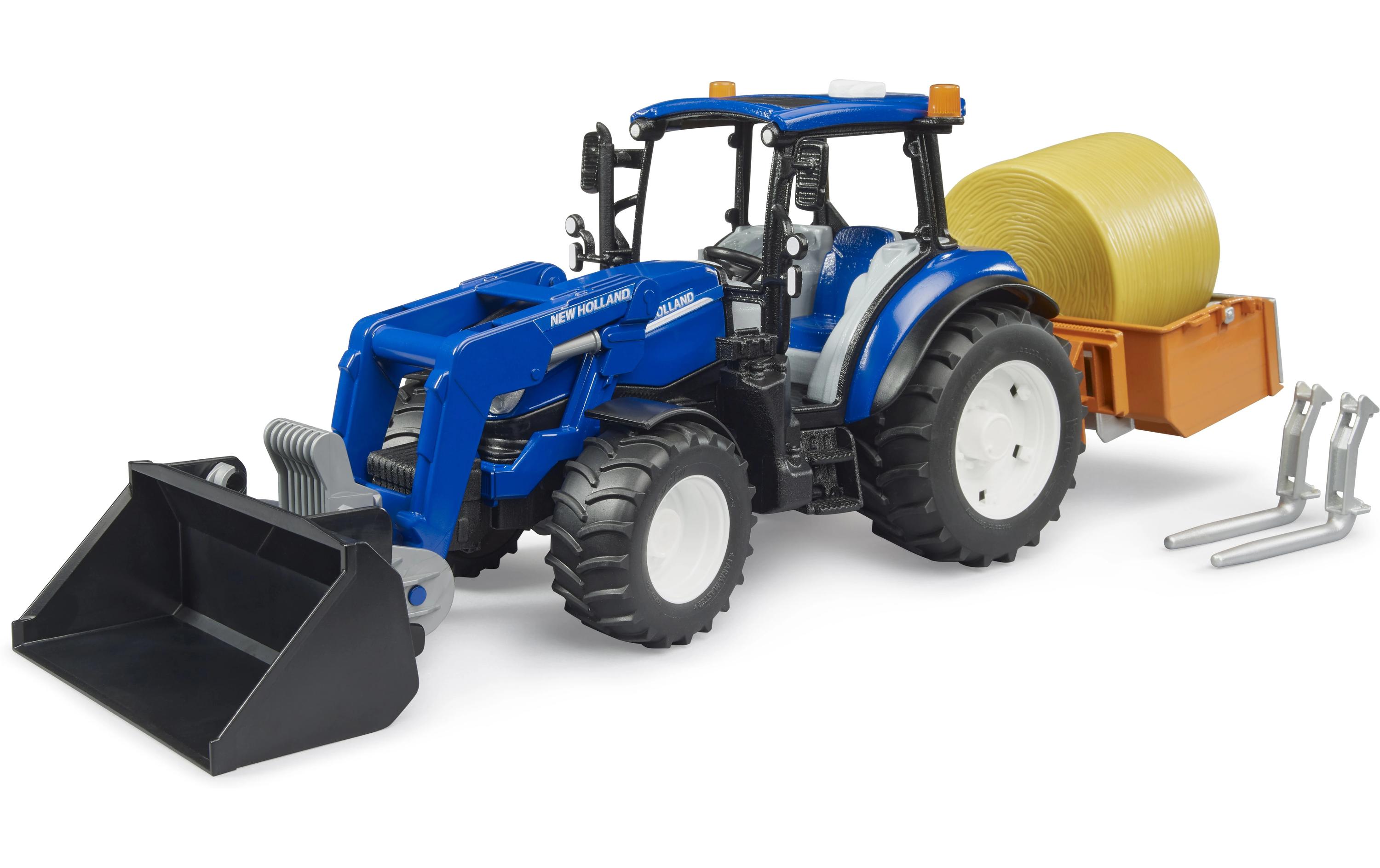 Bruder Spielwaren Track Builder New Holland T5.120 mit FL