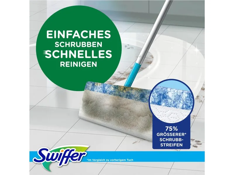 Swiffer Wischmopp Starter-Set 7-teilig, Blau