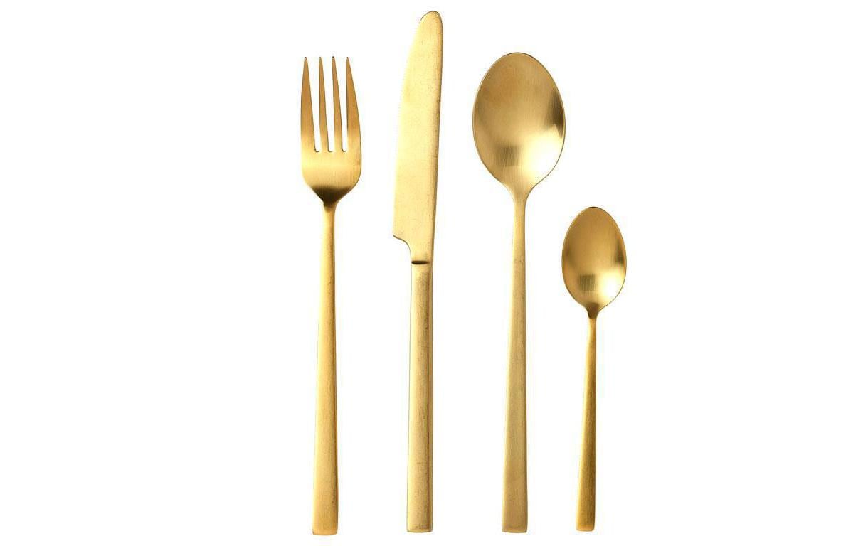 Bitz Besteck-Set 16-teilig, Gold