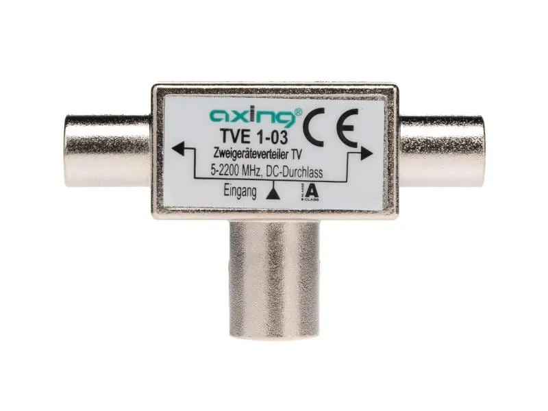 Axing Antennen-Adapter Koax-Zweigeräteverteiler Axing Antennen-Adapter Koax-Zweigeräteverteiler