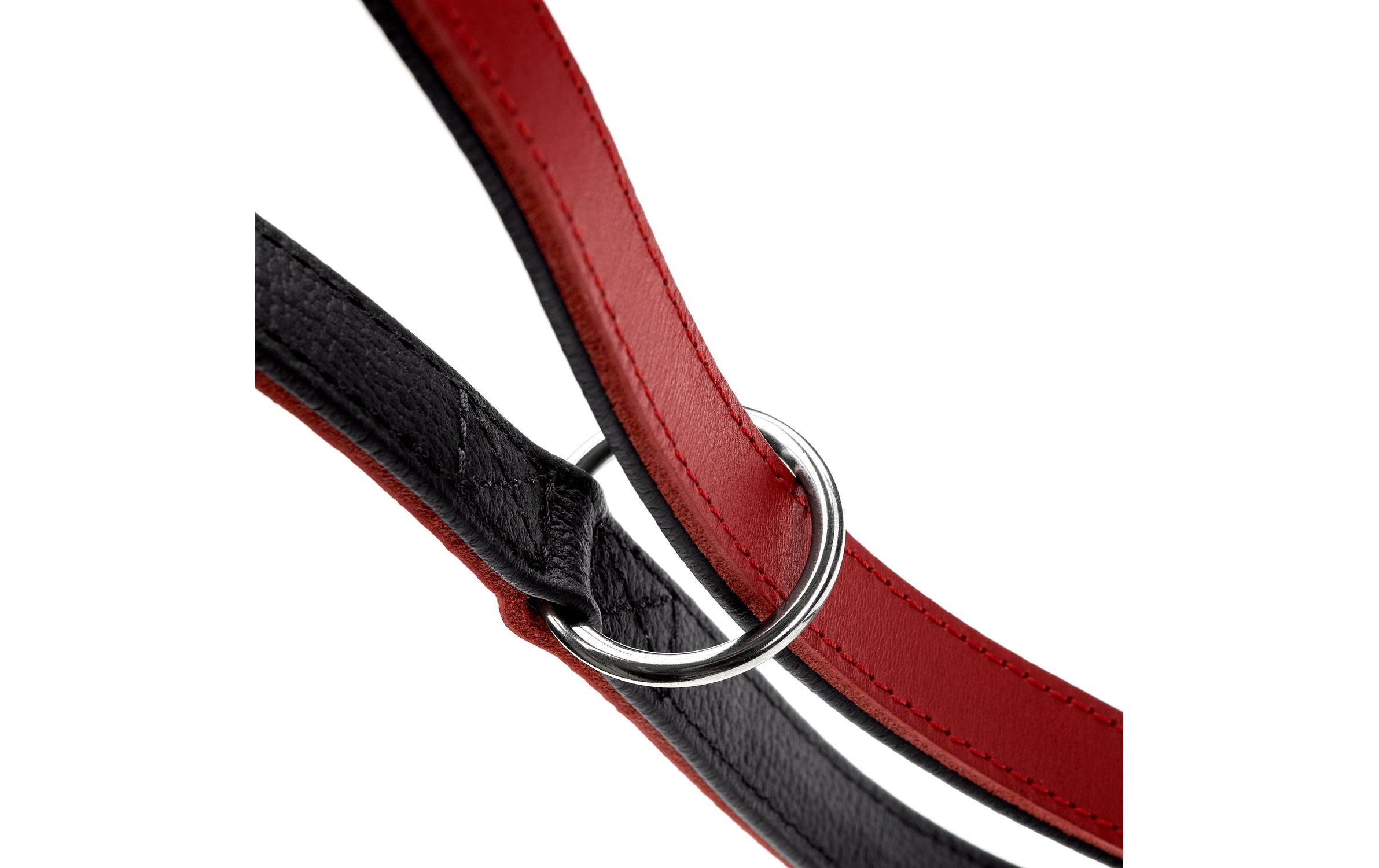 Hunter Verstellbare Führleine Love, 13/200, Rot/Schwarz