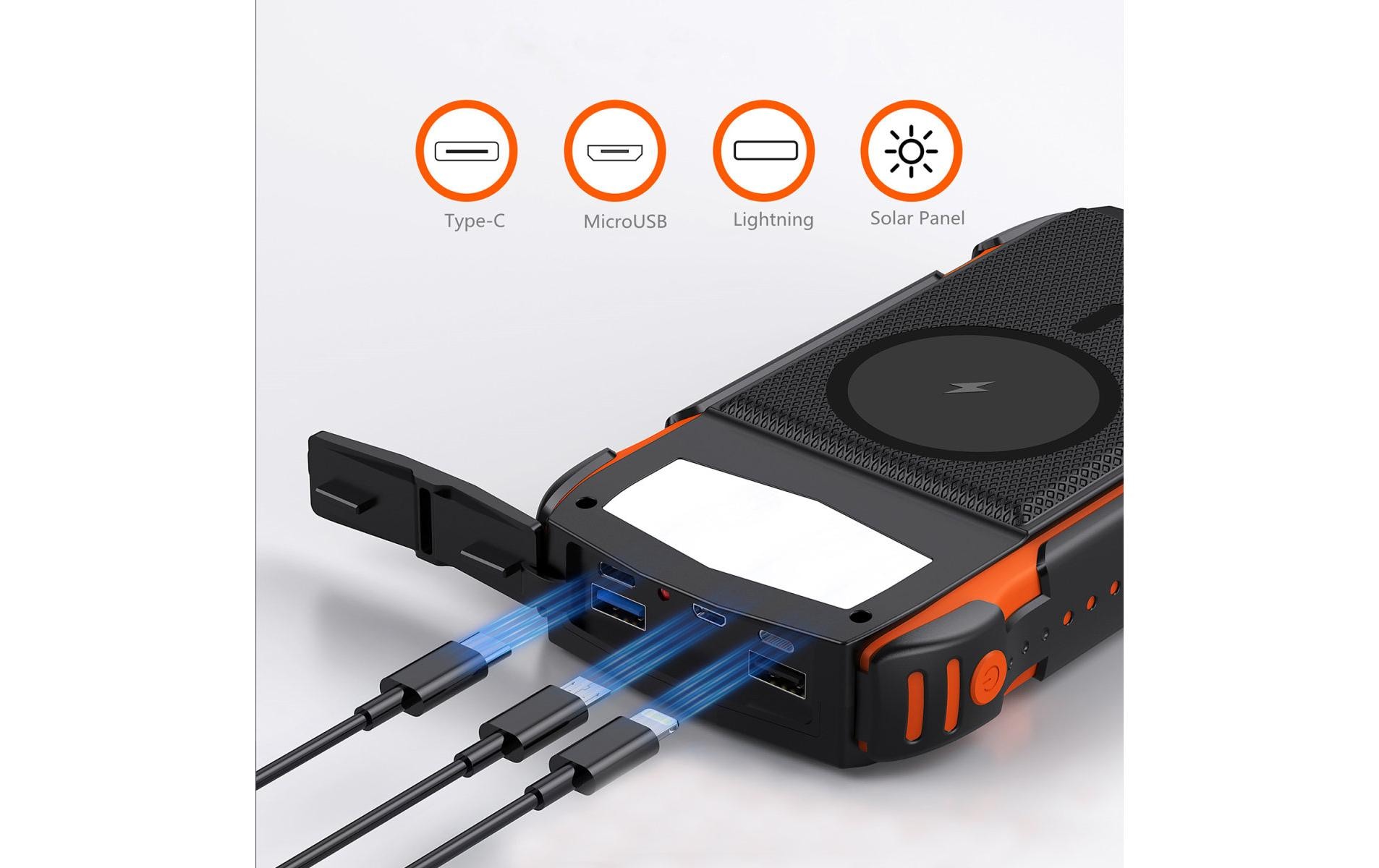 4smarts Solar-Powerbank Rugged TitanPack UltiMag 20000 mAh