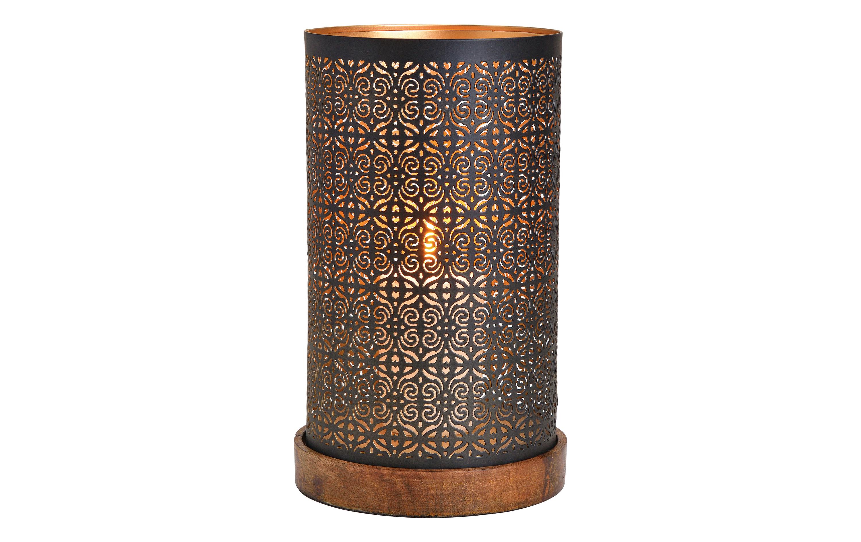 G. Wurm Windlicht aus Metall, 28 cm