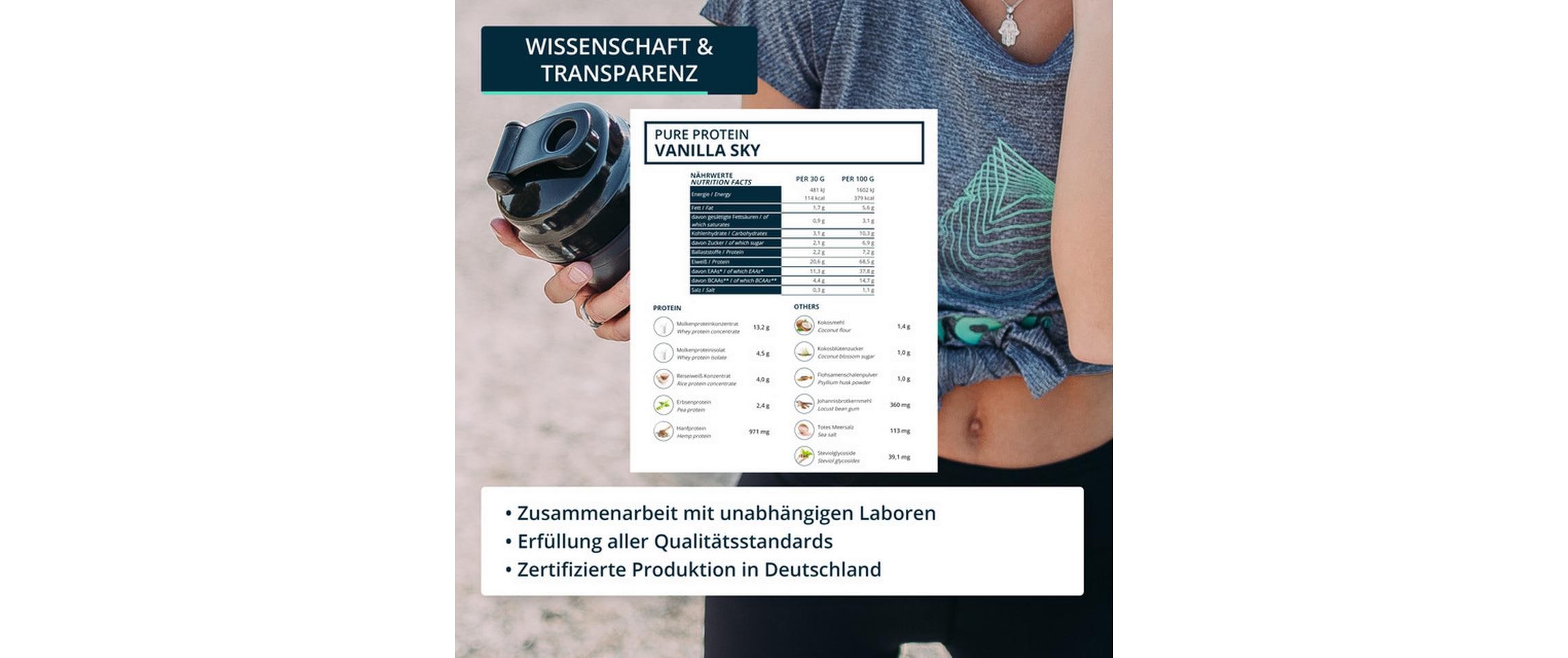 Brandl-Nutrition Pulver Pure Protein Vanille 1000 g