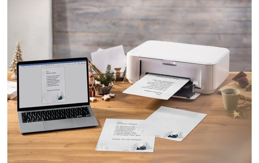 Sigel Motivpapier Christmas Watercolor, A4, 90 g/m², 25 Blatt