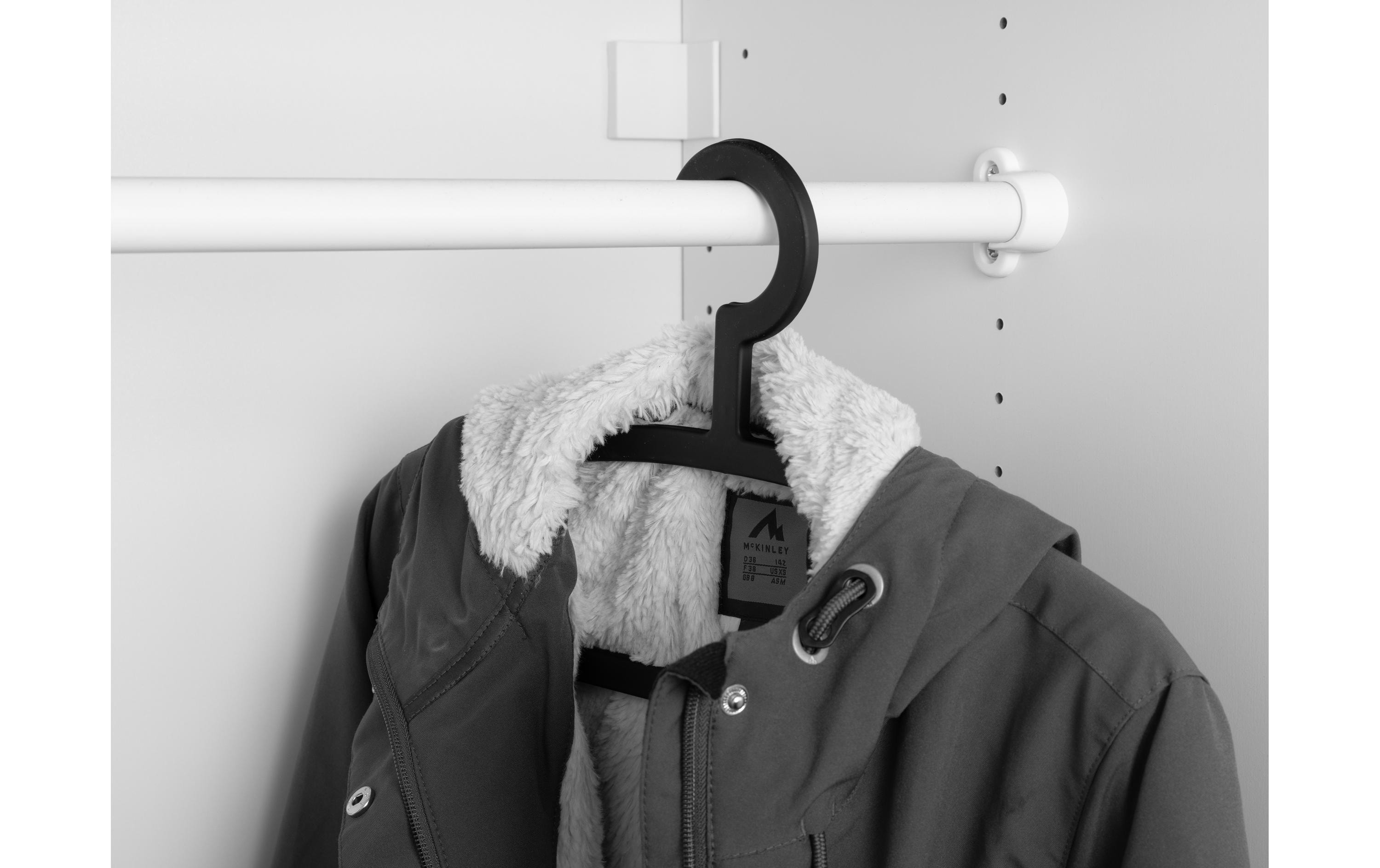 COCON Kleiderbügel 20 Stück, Schwarz