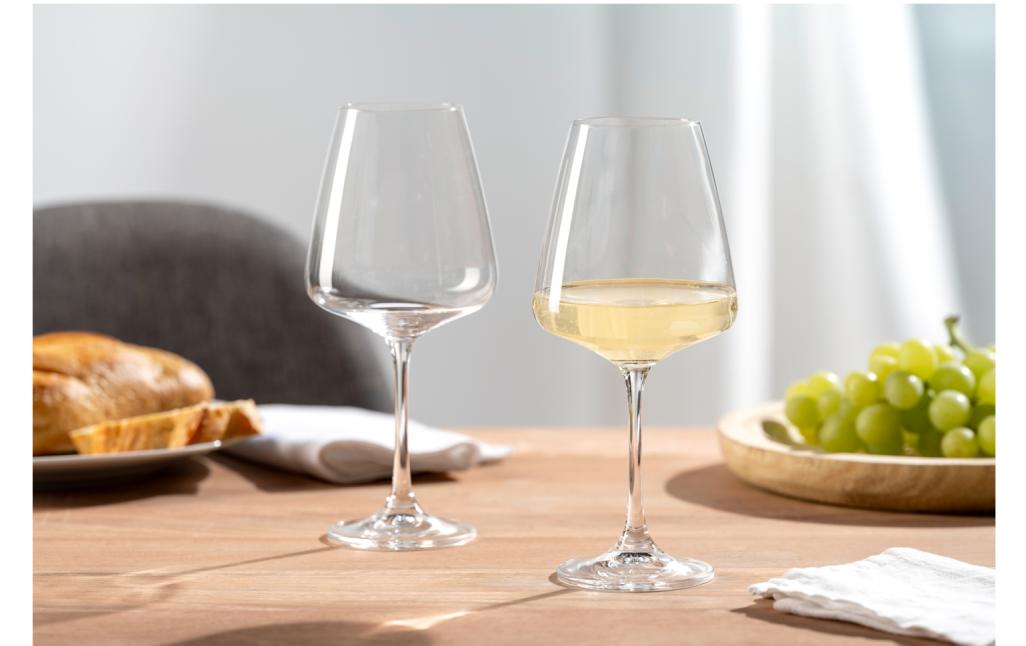 Leonardo Weissweinglas Paladino 540 ml, 6 Stück, Transparent