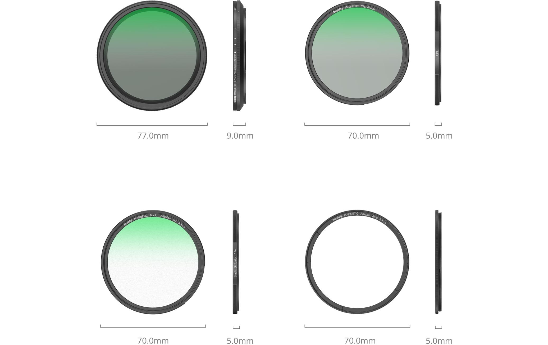 Smallrig 5-in-1-Ansteckfilter-Set
