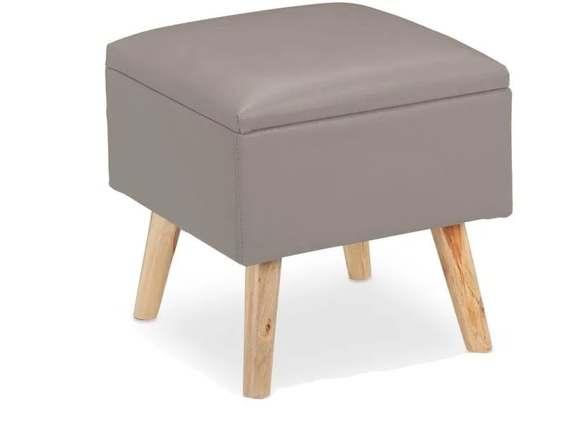 relaxdays Hocker Hellgrau