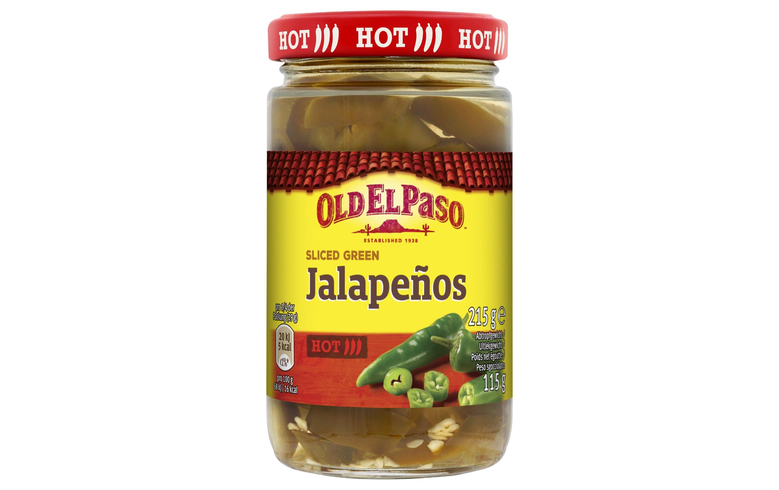Old El Paso Jalapeños geschnitten 215 g Old El Paso Jalapeños geschnitten 215 g