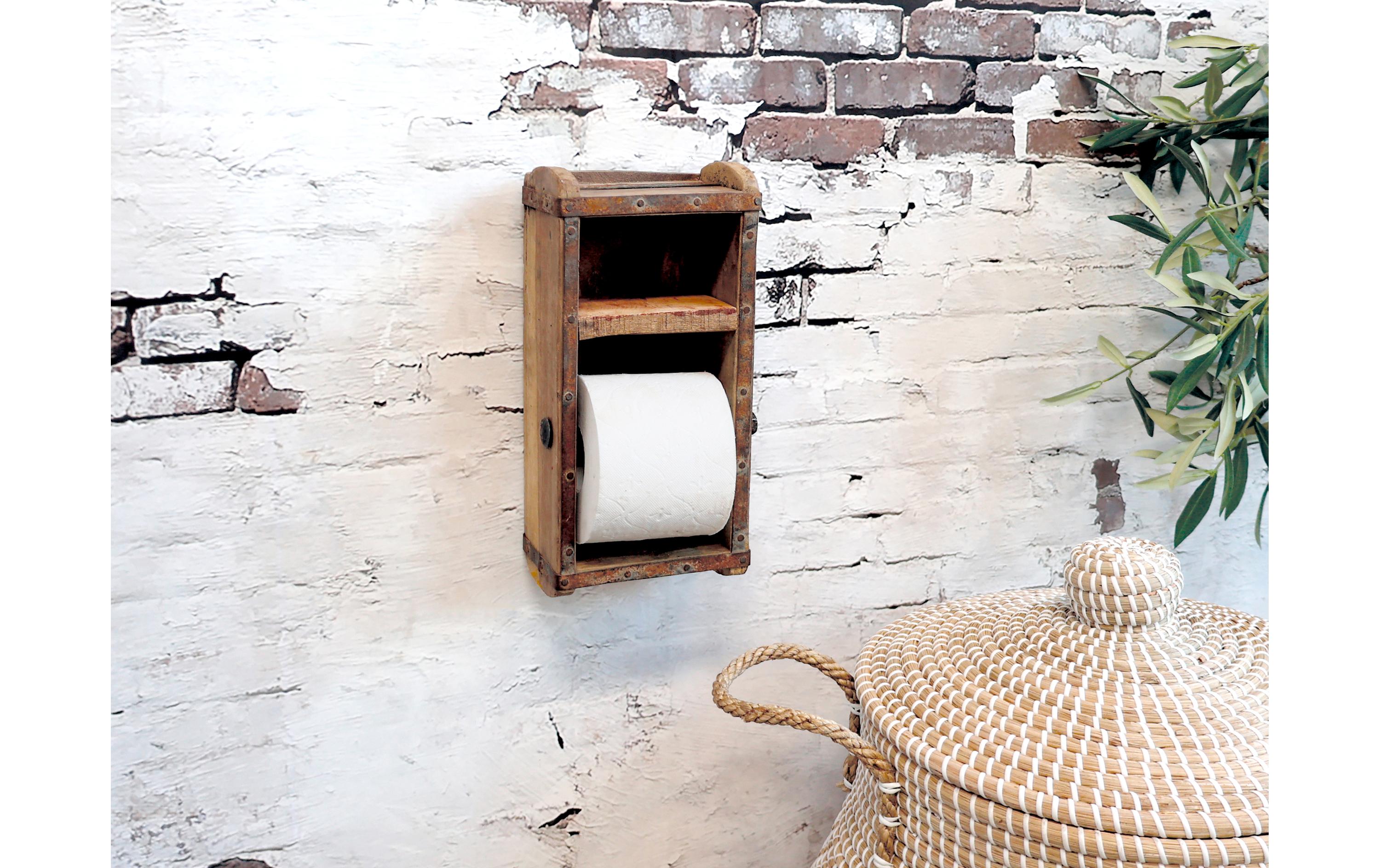 Chic Antique Toilettenpapierhalterung in Backsteinform Braun Chic Antique Toilettenpapierhalterung in Backsteinform Braun