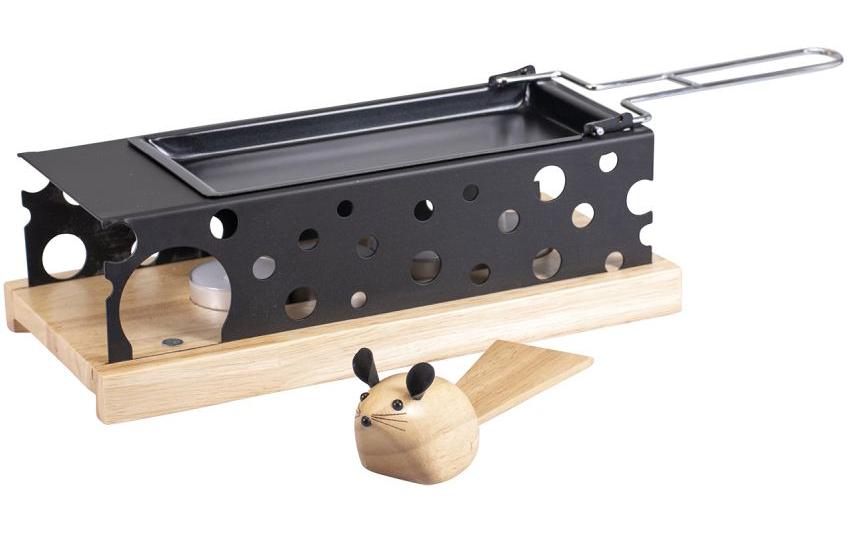 Kadastar Teelicht-Raclette Mouse Schwarz