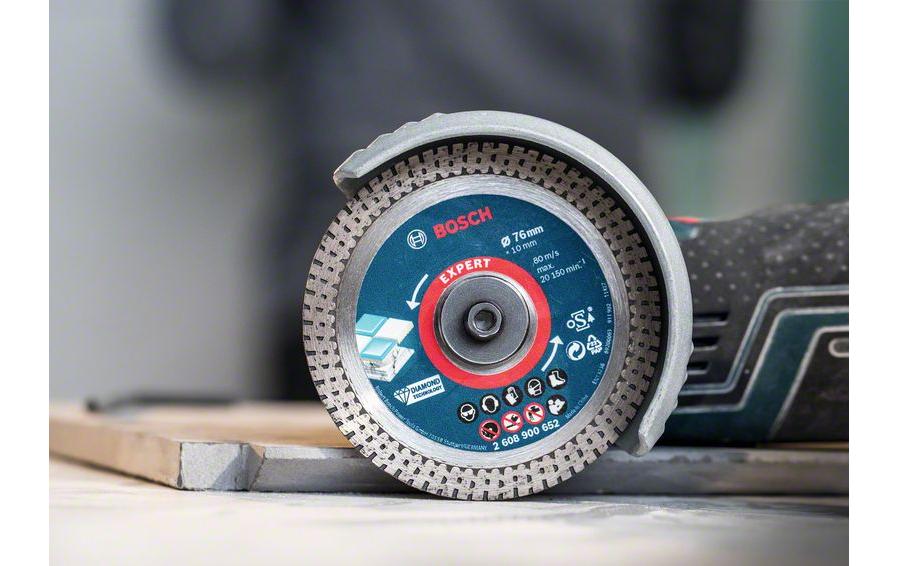 Bosch Professional Diamanttrennscheibe EXPERT HardCeramic, 76 mm