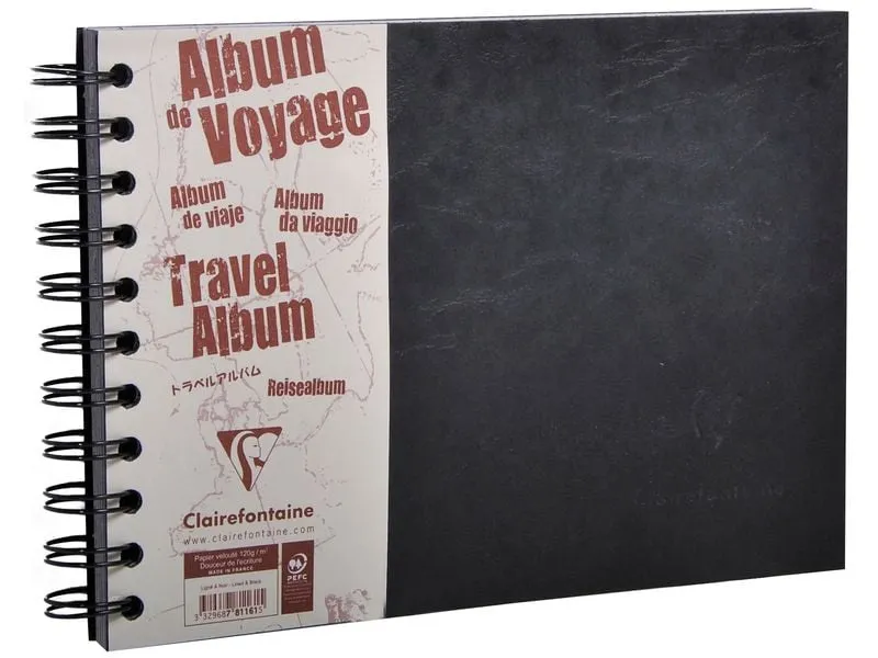 Clairefontaine Fotoalbum AgeBag A5 quer, 40 Blatt, Schwarz Clairefontaine Fotoalbum AgeBag A5 quer, 40 Blatt, Schwarz