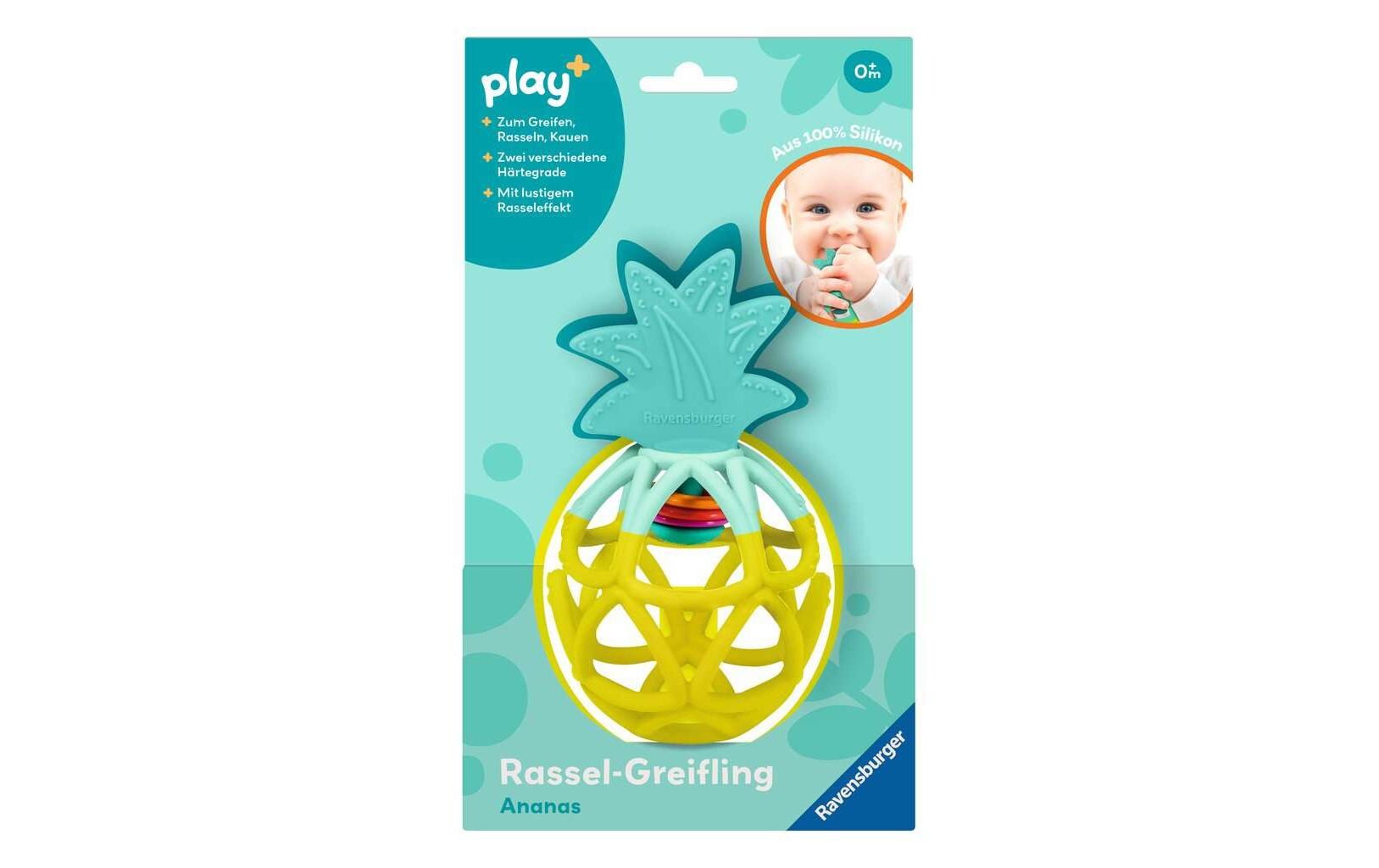 play+ Rassel Greifling Ananas