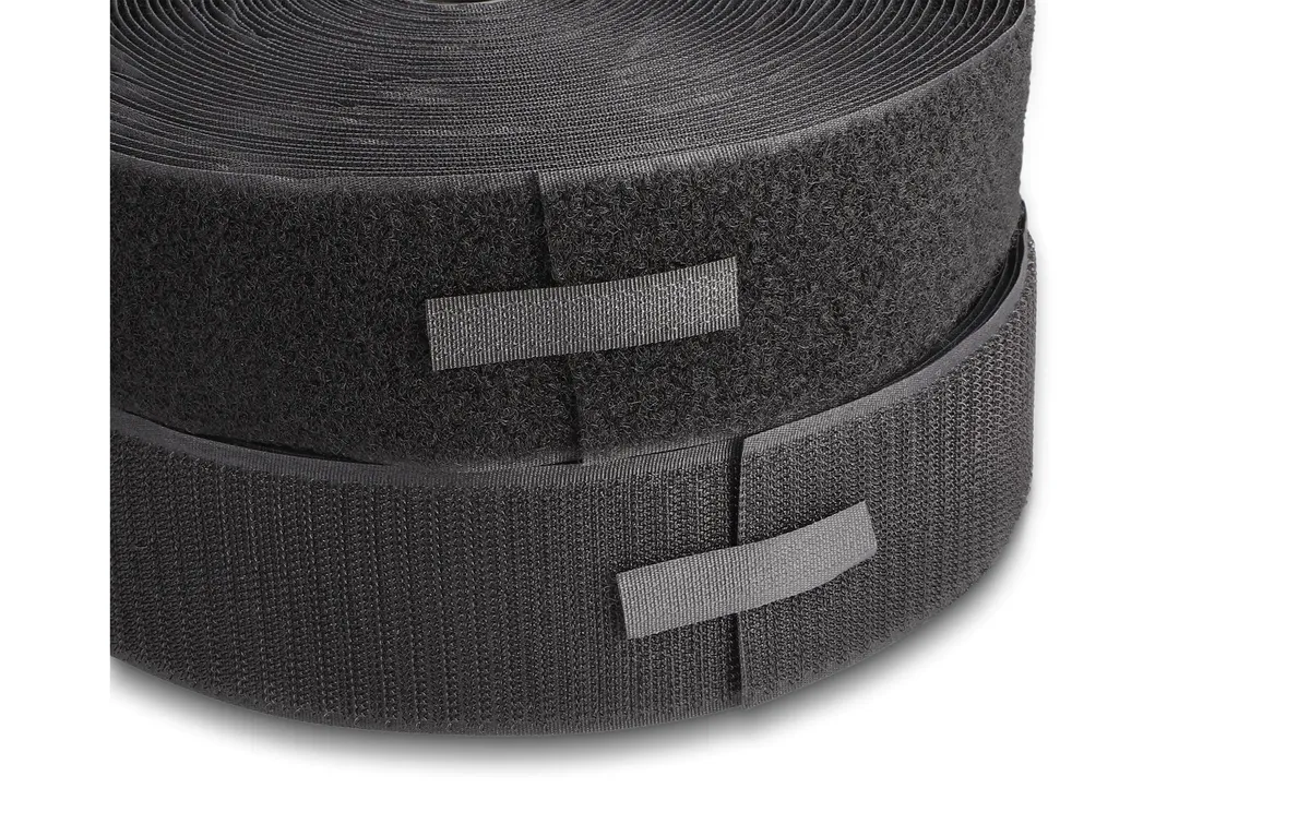 Delock Klettband 25m x 50mm Strapazierfähig Schwarz Delock Klettband 25m x 50mm Strapazierfähig Schwarz