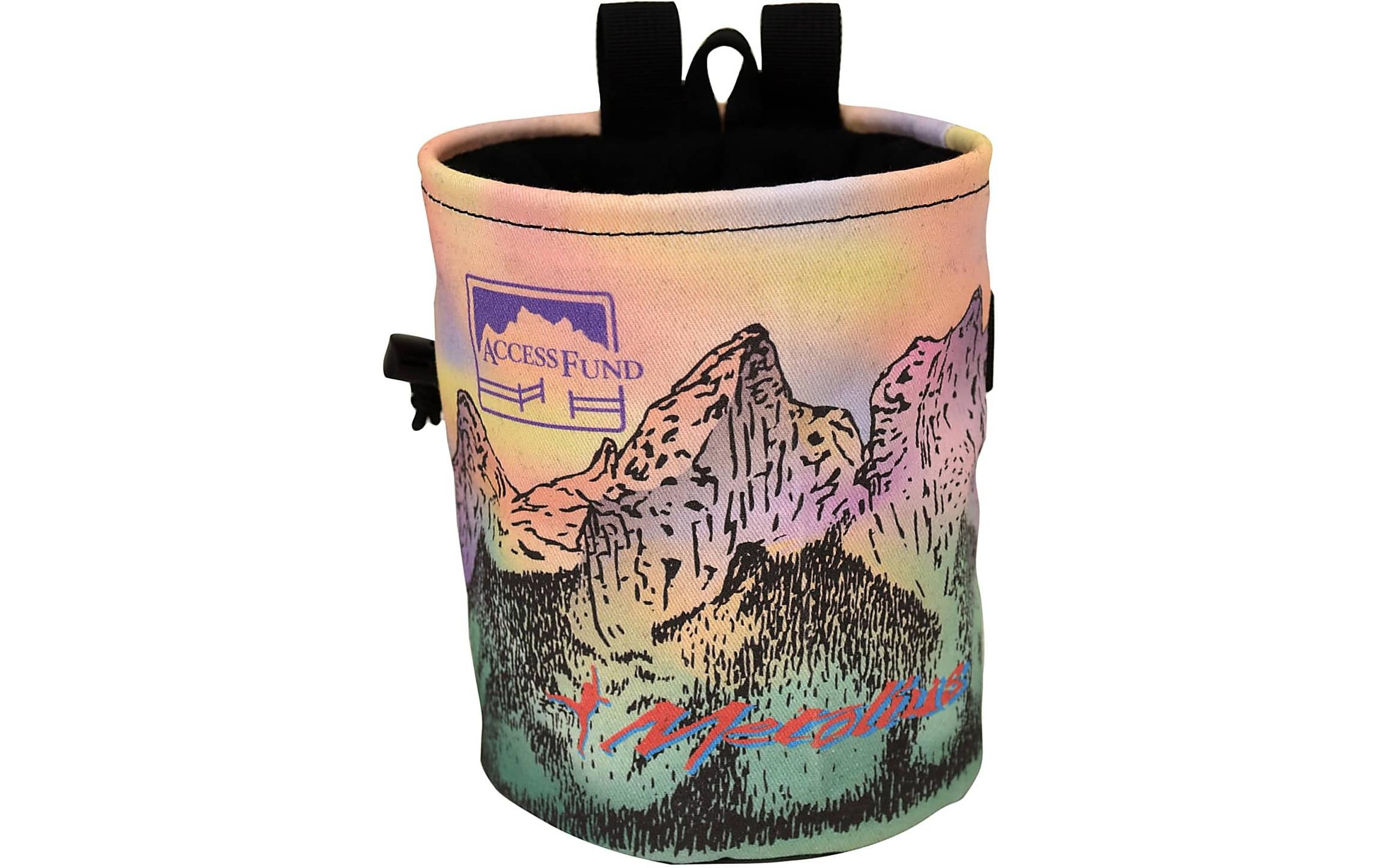 Metolius Chalk Bag Access Fund Comp Lila/Grün