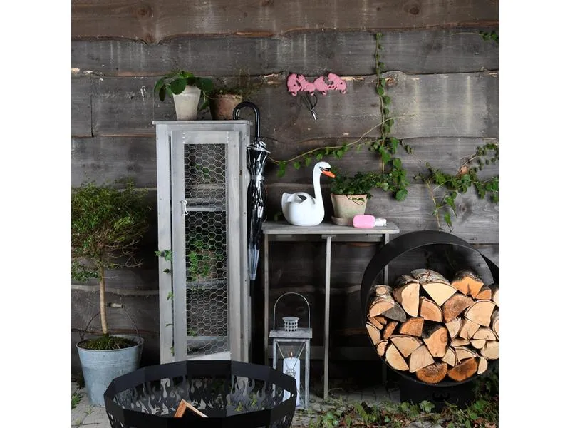 Esschert Design Schirm Wald Schwarz/Transparent Esschert Design Schirm Wald Schwarz/Transparent