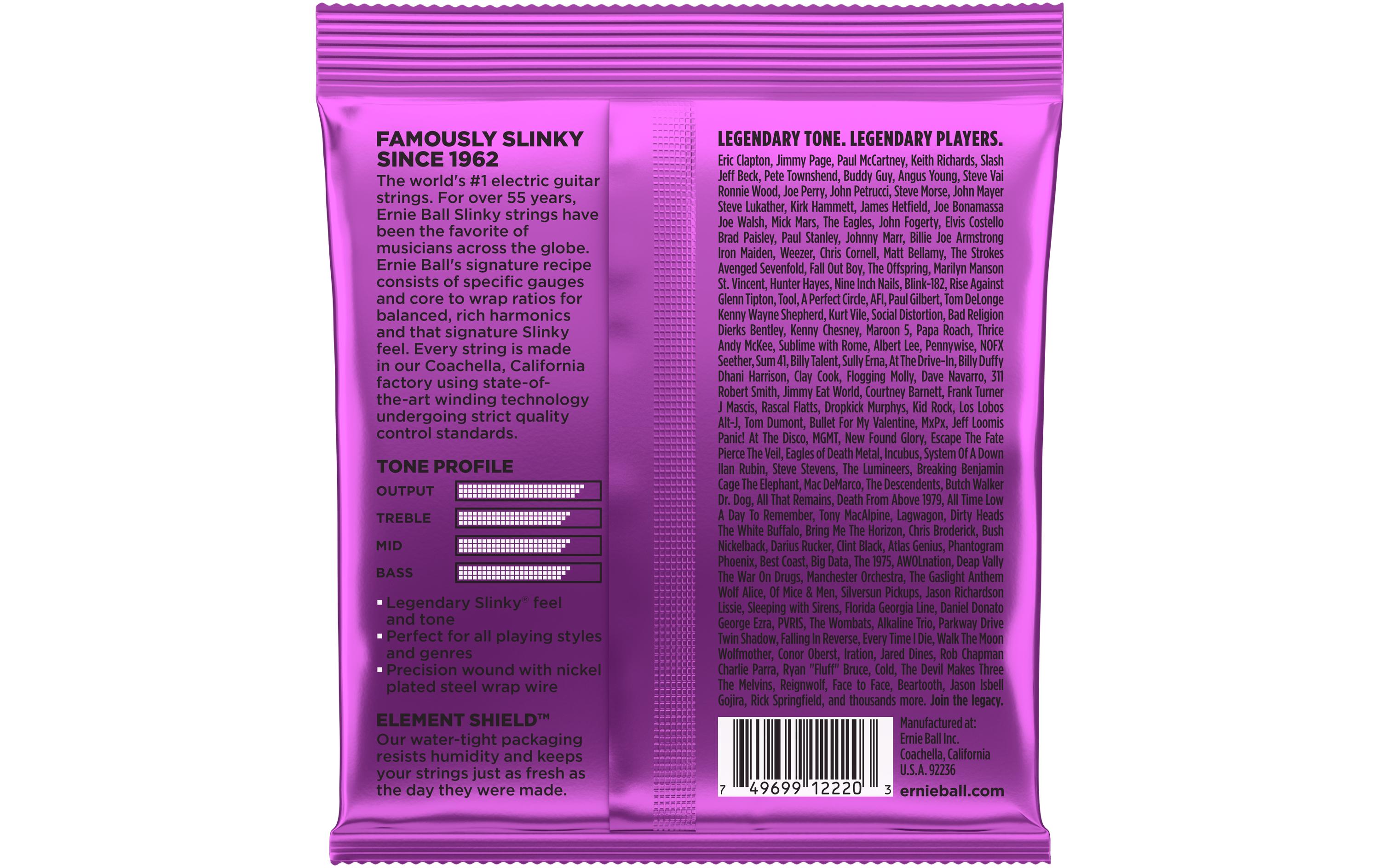 Ernie Ball Gitarrensaiten 2220 Slinky Nickel – Power 11-48