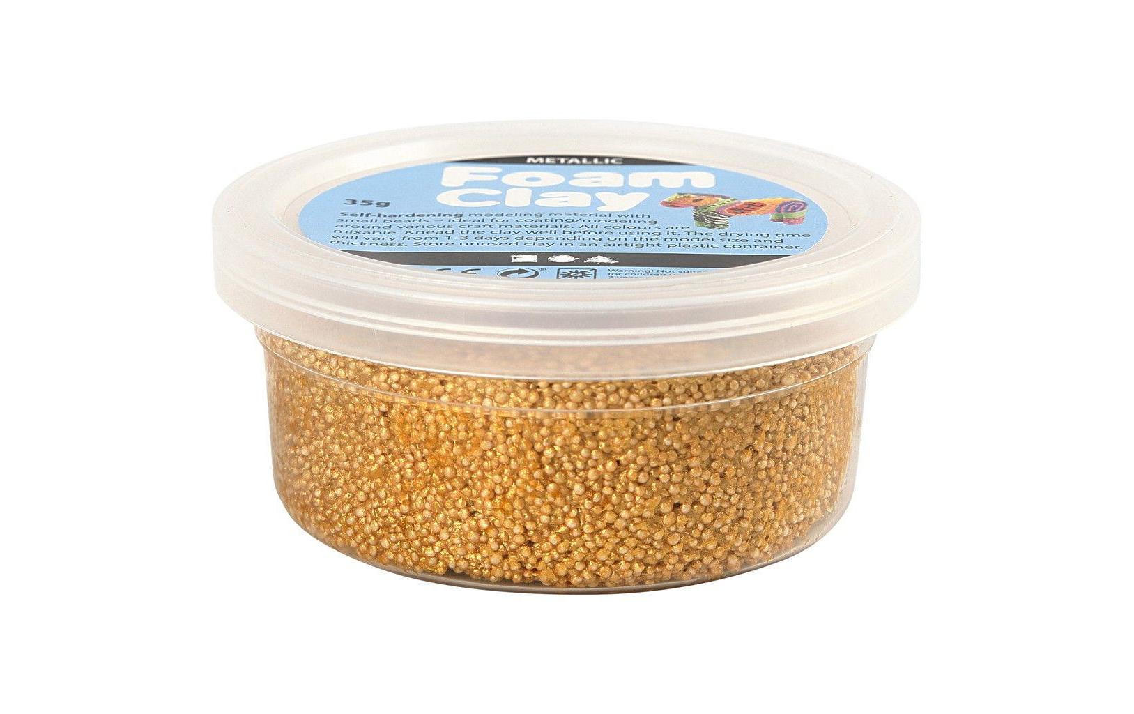 Creativ Company Modelliermasse Foam Clay Metallic 35 g Gold Creativ Company Modelliermasse Foam Clay Metallic 35 g Gold