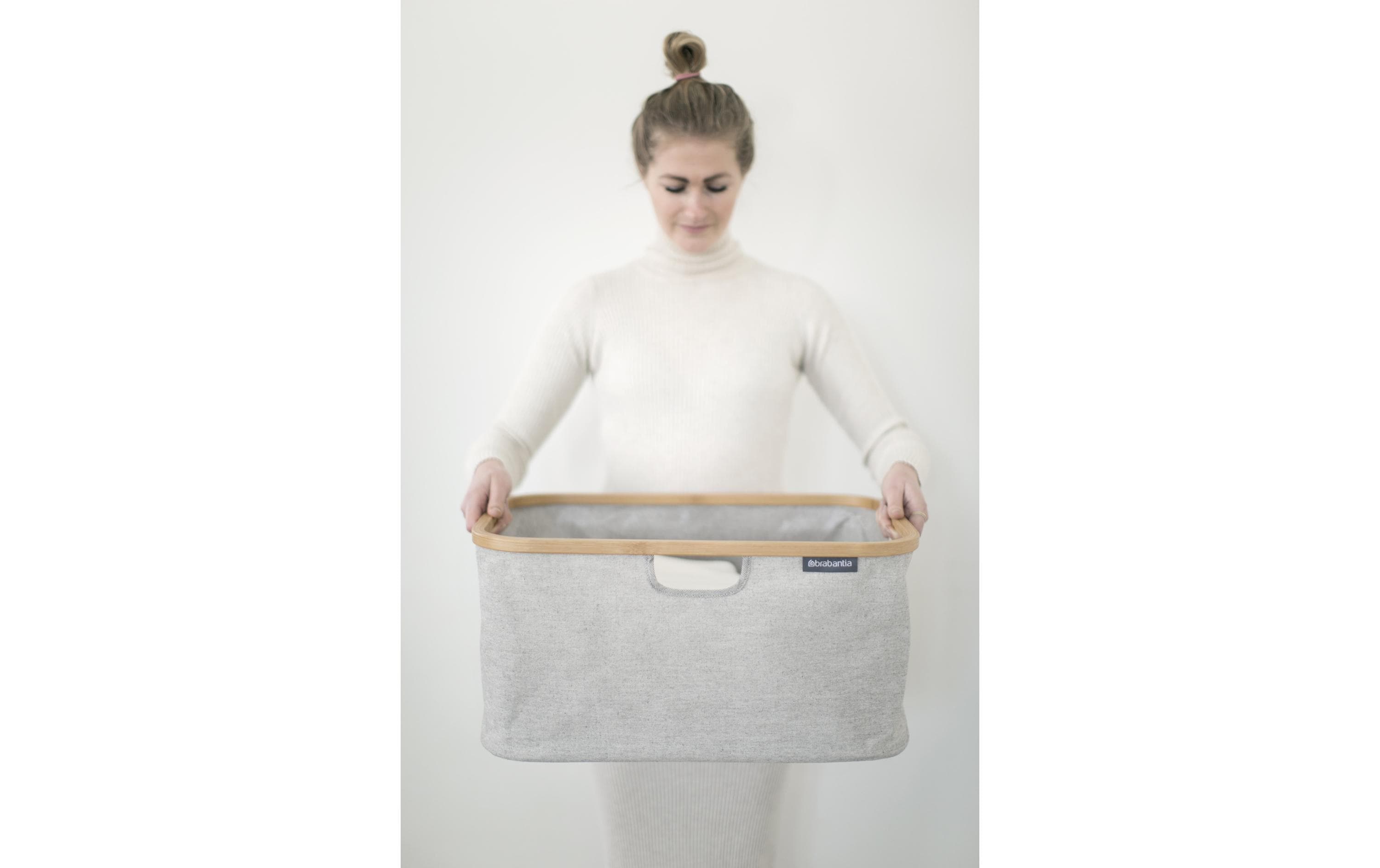 Brabantia Wäschekorb Linn Grau, 40 l