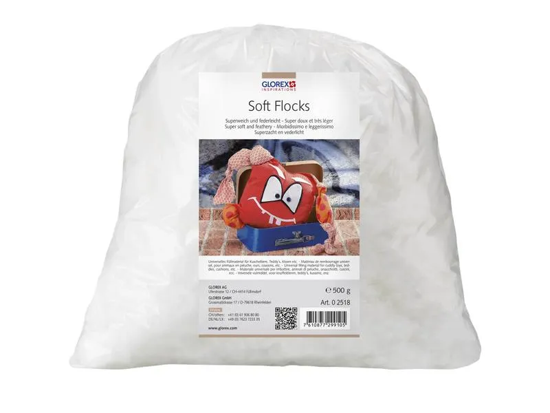 Glorex Füllwatte Soft-Flocken Weiss, 500g Glorex Füllwatte Soft-Flocken Weiss, 500g