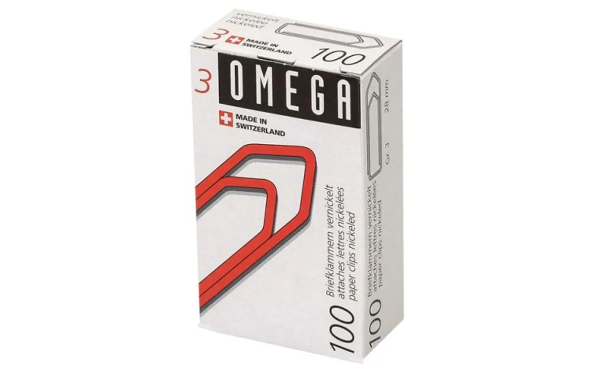 Omega Büroklammer No3 28 mm 100 Stück Omega Büroklammer No3 28 mm 100 Stück
