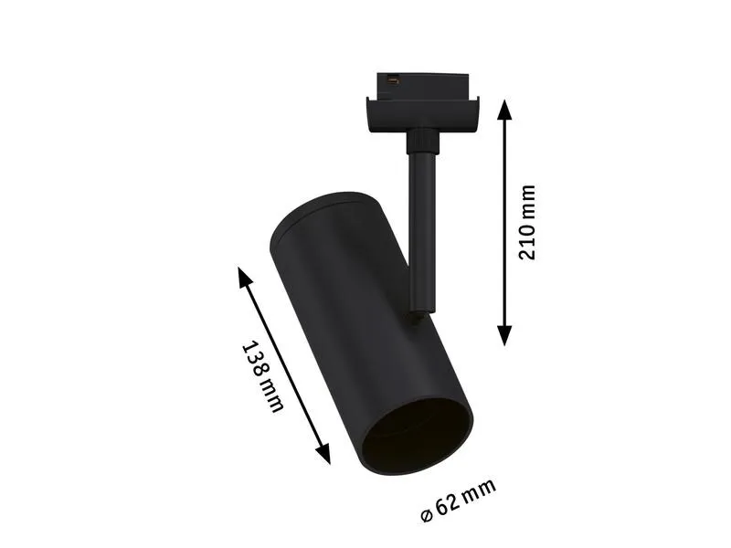 Paulmann Schienenspot URail Apol, 1 x E27, 50 W, Schwarz Paulmann Schienenspot URail Apol, 1 x E27, 50 W, Schwarz