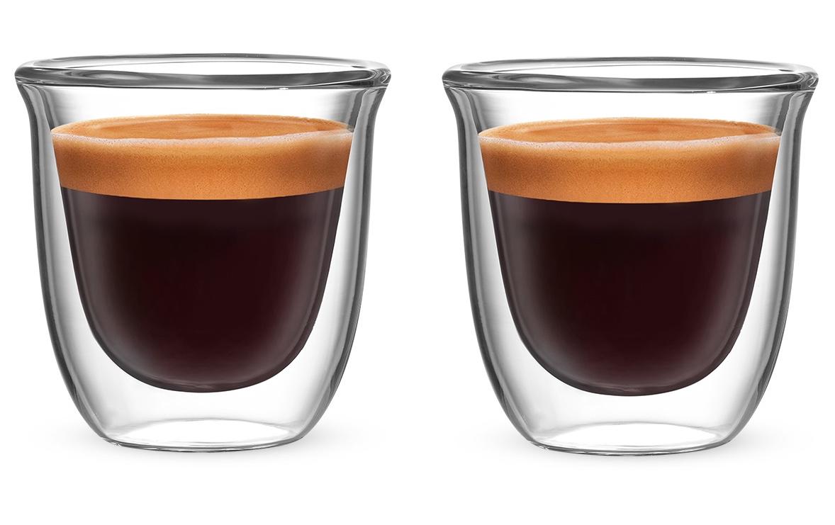 Bialetti Espresso Becher Firenze 80 ml, 1 Stück, Transparent