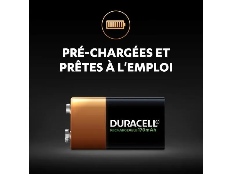 Duracell Akku Recharge 9 V 170 mAh 1 Stück Duracell Akku Recharge 9 V 170 mAh 1 Stück