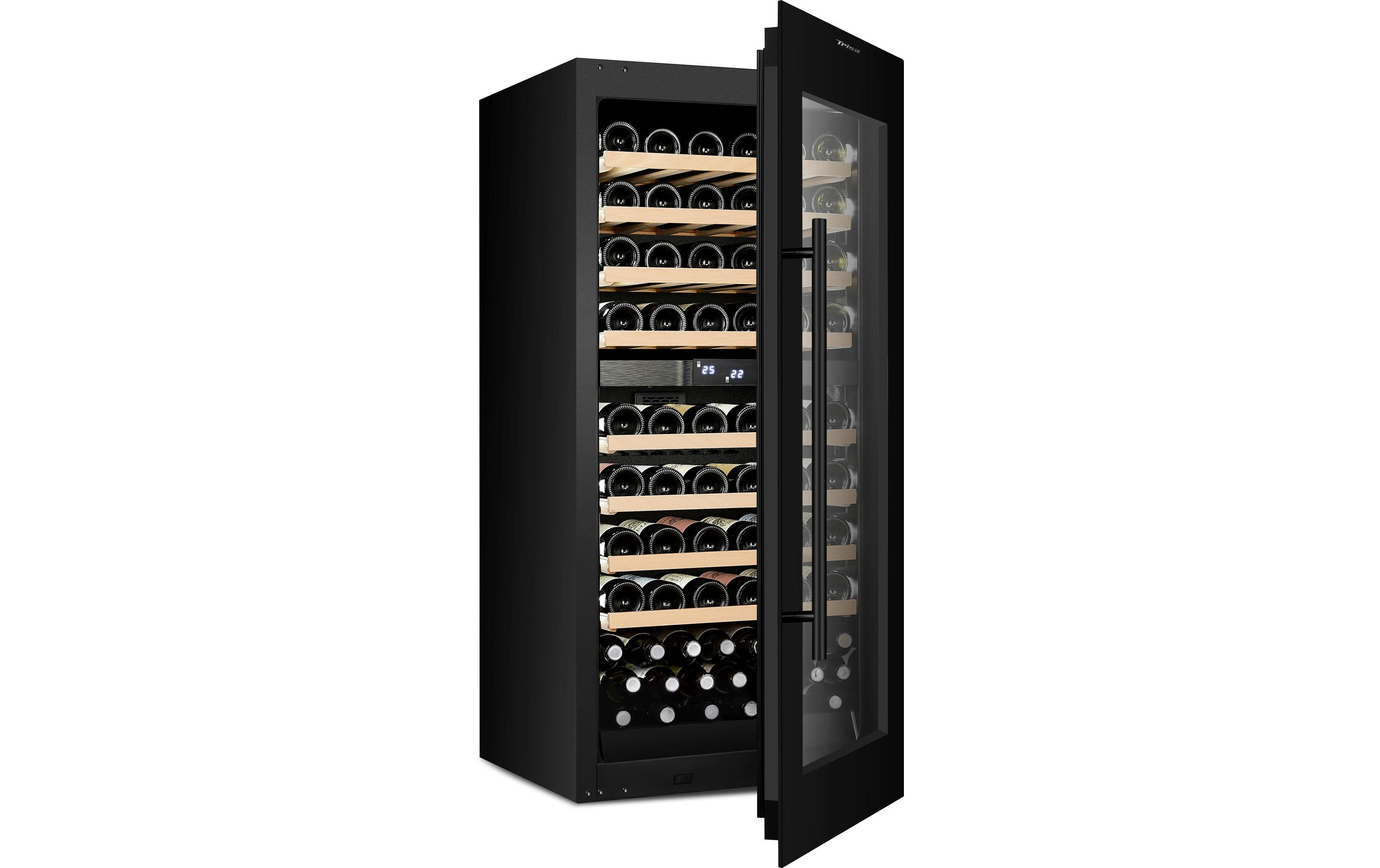 Trisa Einbauweinkühlschrank Dual Zone Schwarz, Rechts