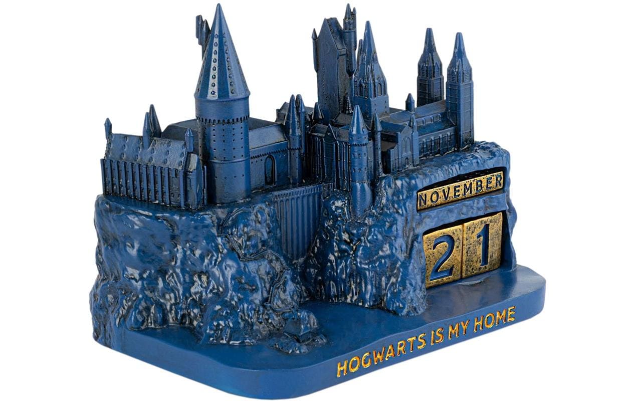 Grupo Erik 3D Ewiger Kalender Hogwarts Blau